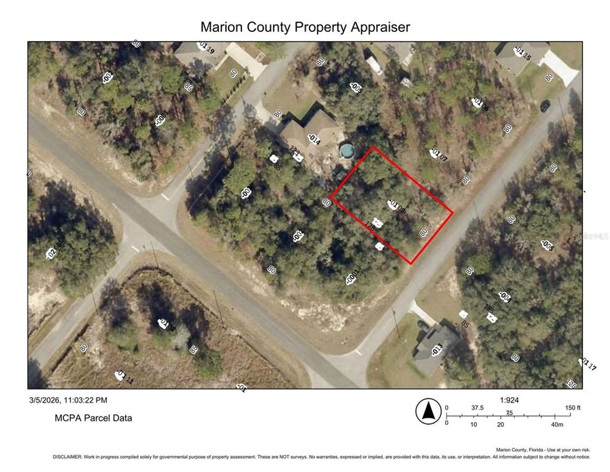 Build your dream home on this beautiful 0.23± acre lot located in the growing community of Silver Springs Shores in Ocala. Situated on a paved street in a residential area with newer homes and ongoing development, this property offers an excellent opportunity for both homeowners and investors. The lot is R1 zoned for site-built single-family homes, with no HOA and no flood zone, providing flexibility and peace of mind. Surrounded by natural Florida beauty, the property features mature trees creating a peaceful setting while still being close to everyday conveniences. Enjoy a great location just minutes from schools and grocery stores, and 20 minutes to downtown Ocala. Outdoor enthusiasts will love the proximity to Silver Springs, local parks, state forests, equestrian centers, and trails, with Carney Island Boat Ramp and Park only about 10 minutes away.