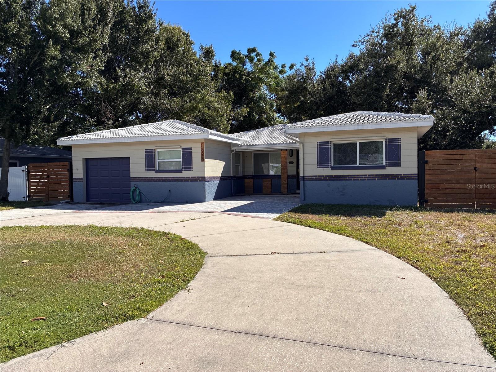 Beautifully Updated 3/2 in Gulfport  Specials   
Description  No Flood Zone in the highly desired community of Gulfport.
This beautifully updated 3-bedroom, 2-bath home has over 1,600 sq ft of modern, stylish, storm-resistant living.
The open layout flows into a spacious great room with custom lighting and engineered walnut floors. Both bathrooms are upgraded with new vanities, multi-function Bluetooth fans, and modern fixtures. The home features a new A/C (2024), smart lighting, custom window treatments, and hidden-blade ceiling fans in the bedrooms.
Gorgeous kitchen with granite countertops, full granite backsplash, custom granite bar, wood cabinetry, and newer appliances (2022), including a double oven and refrigerator.
A wide driveway with double gate to the backyard allows easy access to a detached 22x25 versatile outbuilding in back, which is ideal for a workshop, studio, or secure storage for trucks, RVs or boats.
Two small dogs considered. $300 Non-Refundable Pet Fee Each Pet. No aggressive animals. No dogs listed on the aggressive breed list or mix thereof. All animals must be approved through petscreening website. Fees may be applicable