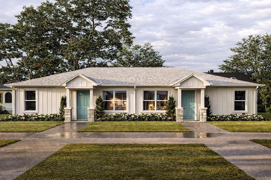 One or more photo(s) has been virtually staged. Under Construction. Welcome to this beautifully built 2 bed, 2 bath duplex (totaling 4 bedrooms / 4 baths w/ 2108 sq ft of living) offering modern finishes and everyday convenience. Ideally located just minutes from town, schools, shopping, and dining, this home combines comfort with accessibility.

Step inside to an open-concept layout featuring durable luxury vinyl plank (LVP) flooring throughout the main living areas. The kitchen is thoughtfully designed with white shaker cabinets, granite countertops, and a full suite of stainless steel appliances—perfect for both everyday living and entertaining.

The spacious primary suite includes a tiled walk-in shower, while the guest bathroom features a tiled tub/shower combination for added functionality. Both bedrooms are well designed with walk in closets and ample space! Enjoy the convenience of an in-unit washer and dryer, making daily living effortless.

Outside, you’ll find a private concrete parking pad and low-maintenance exterior, ideal for homeowners or investors alike.

Whether you’re looking for a primary residence, rental investment, or multi-generational living, this brand-new duplex checks all the boxes.
Schedule your showing today!