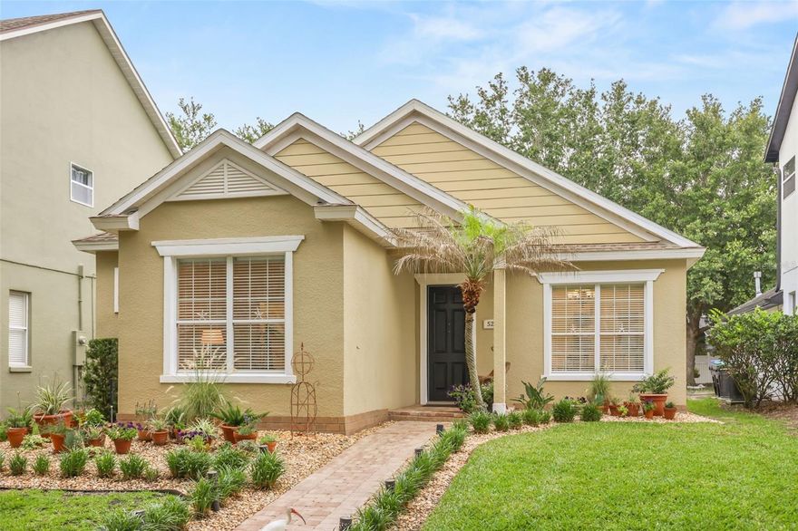 Welcome to Summerport, one of Windermere's most sought-after communities! This charming 3 bedroom, 2 bath single-story home offers nearly 1,700 heated square feet of well-designed living space with a split bedroom floor plan, 2-car garage, and some of the most beautiful curb appeal on the street — complete with a brick paver walkway and low maintenance landscaping. Inside, gorgeous wood flooring flows through the main living areas and an abundance of natural light complements the open floor plan, making it ideal for both everyday living and entertaining. A multi-functional flex space off the foyer offers endless possibilities — formal dining, home office, gym, or playroom. The kitchen was fully remodeled in 2021 and features 42" white shaker cabinetry, subway tile backsplash, stainless steel appliances including a gas stove, a center island with bar seating, closet pantry, and an eating space — all open to the main living area.
The primary suite is a true retreat, boasting tray ceilings, a generous walk-in closet, and a beautifully remodeled bathroom (2024) with dual sinks, soaking tub, walk-in shower, private water closet, and striking tile work. Step outside to your screen-enclosed lanai with brick pavers and an extended deck, all set within a fully fenced backyard with vinyl fencing — perfect for pets, play, or simply unwinding. Additional highlights include interior paint (2021) and AC (2019). Zoned for A-rated schools including Windermere High School, with the elementary school just a short distance away. Summerport's resort-style amenities are second to none — clubhouse, fitness center, pool, playground, beach volleyball, basketball and tennis courts, a fishing dock, sandy beach area, and miles of sidewalks winding past scenic ponds and beneath mature oak tree canopies perfect for walking and running. Whether you're a growing family, looking to downsize, or searching for a second home, this one checks all the boxes. Grocery, shopping, dining, and major highway access all just minutes away — this is Florida living at its finest!