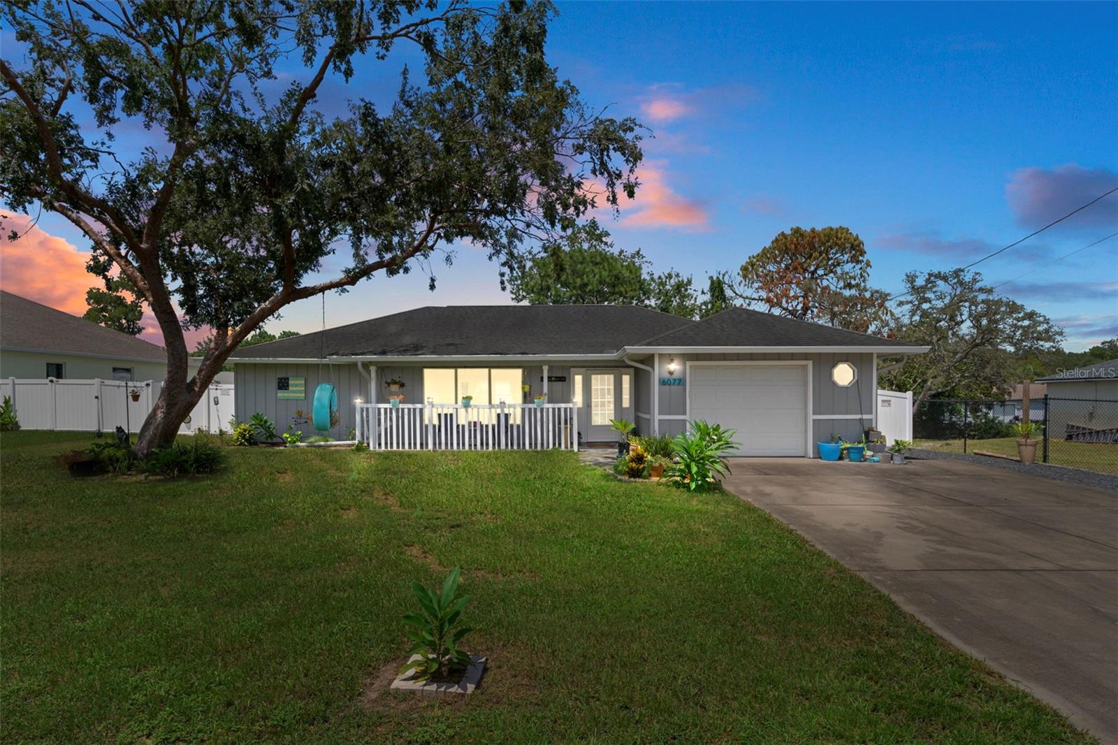Welcome Home! This charming 2-bedroom, 2-bathroom POOL home sits on a manageable .20-acre lot and comes with all the upgrades you’ve been wishing for! Step inside and you’ll be greeted by vaulted ceilings and an open floor plan that make the living space feel light and airy. The kitchen is both stylish and functional with QUARTZ countertops and plenty of cabinet space, while both bathrooms sparkle with quartz vanities too. The primary suite feels like a retreat with its barn door entry to the bathroom, gorgeous walk-in tile shower with niche, and easy access through sliding glass doors to your private pool. The second bathroom offers a convenient tub/shower combo—perfect for guests or little ones. Out back, you’ll fall in love with the sparkling pool enclosed with privacy screens, a fenced yard (hello, pets and playtime!), and even a handy shed for storage. The white VINYL FENCE gives it a crisp, clean look. With vinyl and tile flooring throughout (no carpet!), a one-car garage, and pool access from both the living room and primary bedroom, this home checks all the boxes. Plus, you’ll love the quick access to Hwy 50 for shops, dining, and everyday conveniences. You’re only 10 minutes from the famous Weeki Wachee State Park, where you can catch live mermaid shows, take a refreshing swim, or launch your kayak into the crystal-clear springs. ROOF 2010 and A/C 2015. This frame home is ready for its next chapter—whether that’s backyard barbecues, pool parties, or cozy nights in.