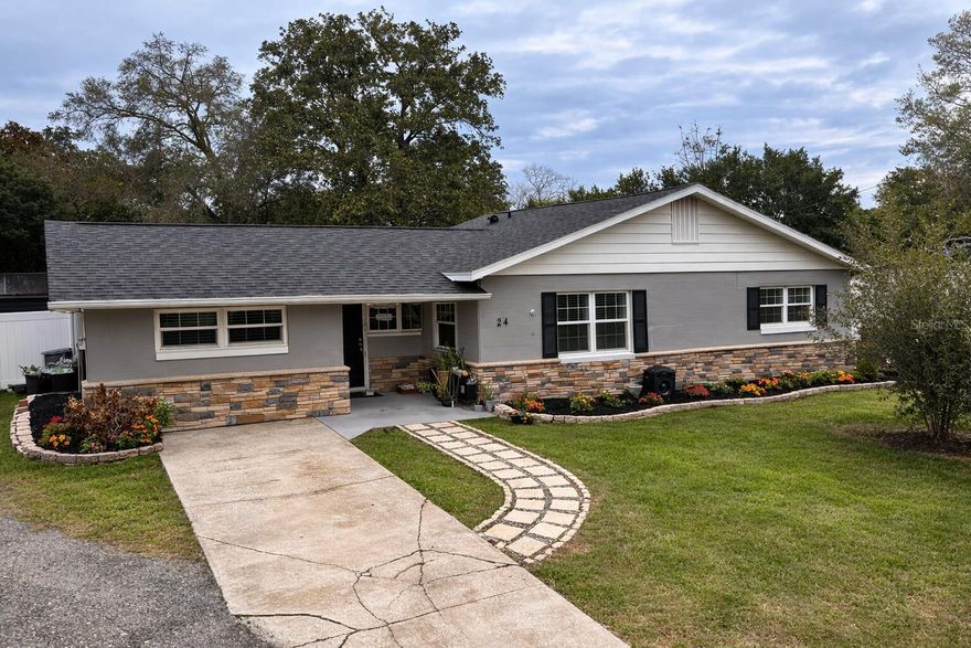 Turn-Key Pool Home | Air-Conditioned Workshop | No HOA | Not in Flood Zone

24 Lilac Drive in DeBary is conveniently located near SunRail, shopping, and major roadways while tucked inside an established neighborhood.

2 bed, 2 bath with 1,158 sq ft, spacious layout, and inside laundry.

Major updates within the last 5 years include roof, well, water softener, AC (inside and out), pool resurfacing, paver pool deck, and remodeled kitchen with granite countertops and stainless appliances.

Private fenced backyard with resurfaced pool and vinyl fencing. Double gate access to rear gravel drive with additional parking for boat or RV.

Air-conditioned workshop includes power, water, and drainage.