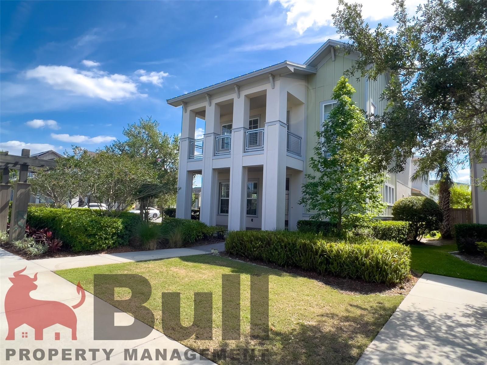 This spacious two-story home of 4 bedrooms and 2.5 bathrooms blends comfort and modern family living! The house features a fully equipped kitchen with top-of-the-line Kitchen Aid appliances, an oversized island, and exquisite large cabinetry. The spacious common area is filled with natural light through large sliding glass doors that lead to the backyard. Upstairs, the master suite features a custom walk-in closet with shelves, double sinks, a separate step-in shower, and a walk-in closet. Three additional bedrooms on the same level with ample space and comfort, with easy access to a full bathroom. This floor also features a balcony which is perfect for enjoying a marvelous sunset view. Other features of the property include plenty of storage space, a laundry room with a washer and dryer, and all the amenities needed to make this house feel like home. This is the perfect place to call your own and create lasting memories with loved ones. This incredible house is nestled in the heart of the most desirable community of Lake Nona , Laureate park . The community offers an array of state-of-the-art amenities such as an aquatic area, fitness center, community gardens, dog park, playgrounds, walking/biking trails, cable, internet service, and even a Lake House event venue. The location is ideal, being just a few minutes away from A-Class schools, award-winning hospitals, shopping, dining, and golf courses. Don't let this opportunity slip away! Experience the ultimate luxury living and be the next resident!