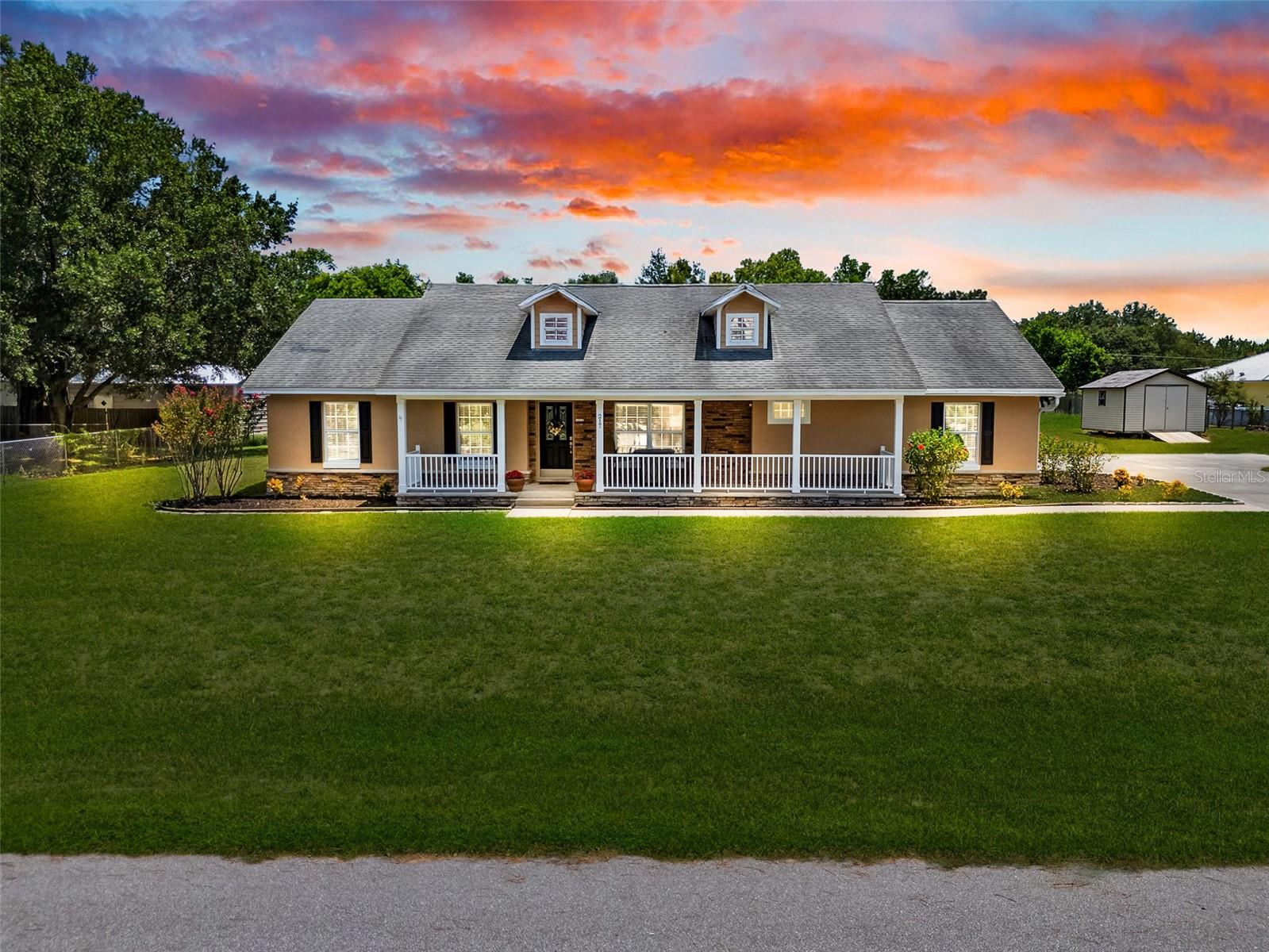 Under contract-accepting backup offers. Welcome to this beautifully maintained ranch-style home in the charming town of Eagle Lake, Florida, offering the perfect blend of country living just outside the city limits—without the hassle of HOA restrictions. Situated on a peaceful 1/2-acre lot on a quiet dead-end street, this 1,868 square foot custom-built home, constructed in 2007, features 3 spacious bedrooms and a versatile BONUS room, currently used as an office/guest room. The master bedroom and one of the additional bedrooms both boast large walk-in closets, providing ample storage.
The thoughtfully designed kitchen includes a generous walk-in pantry, ideal for storing all your culinary essentials. Enjoy serene mornings on your large, screened back porch, overlooking an undeveloped property, or unwind with a stunning sunset from your quaint front porch, facing west beyond the planted pines, offering glimpses of Lake McLeod.
This home ensures plenty of privacy with no front or back neighbors, just peaceful surroundings with well-spaced homes on neighboring 1/2-acre lots. The spacious backyard is perfect for entertaining, with ample room for a pool and plenty of space for outdoor activities. The oversized driveway accommodates a boat and RV, offering convenience for all your adventures.
The split living and open floor plan creates a spacious yet private feel, while the extra room provides flexibility—ideal for a home office, homeschooling, or additional living space. The large laundry room features built-in shelves, and the property is outfitted with modern amenities, including a 4-year-old A/C system and convection double oven. Both the exterior and interior paint were updated just 4 years ago, with all faucets and the garbage disposal replaced 1.5 years ago.
As an added bonus, the seller will have a brand-new roof installed prior to closing for the new buyer, ensuring peace of mind for years to come. This home is truly a gem, offering privacy, comfort, and the opportunity to make it your own in a tranquil, low-traffic setting. Don't miss out on this incredible opportunity to own a well-cared-for property in a serene, country-like setting with no HOA!