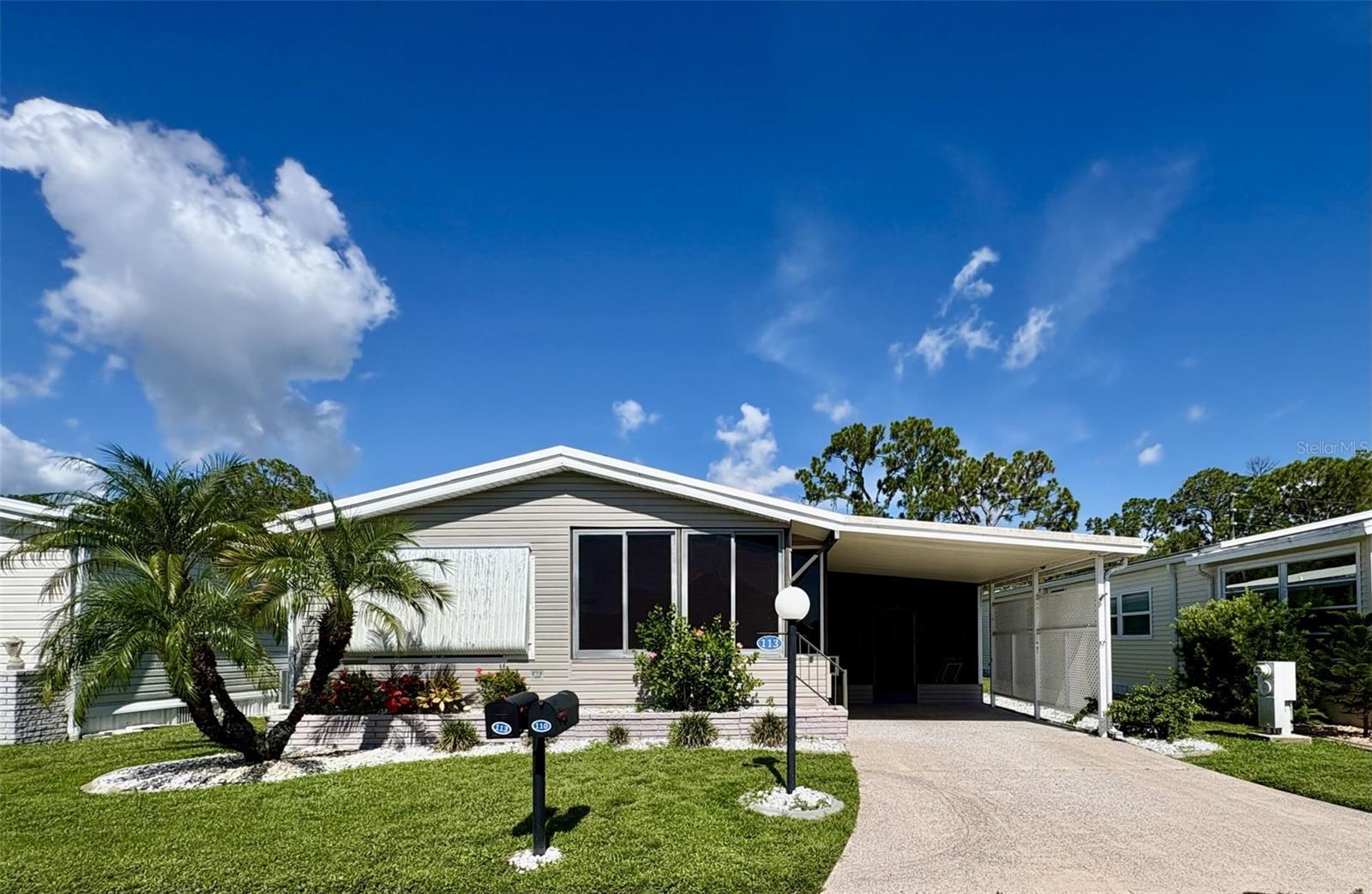 Imagine coming home every day to comfort, sunshine, and a welcoming community—all waiting for you here. This fully furnished 2 bedroom, 2 bath home is located in Lazy River Village, one of Southwest Florida’s most welcoming 55+ gated communities along the peaceful Myakka River. Here, comfort, connection, and simple pleasures come together to a lifestyle that feels like a vacation every day. Inside, you'll find an expansive living and dining area, perfect for entertaining or simply enjoying a little extra room to breathe. The spacious kitchen offers generous cabinet and counter space, making meal prep and gatherings a breeze. A sunny Florida room fills the home with natural light, while the screened porch offers a quiet place to relax and take in the fresh air. You’ll also appreciate the large storage room with washer and dryer, adding convenience and extra functionality. This home has been well maintained and cared for with attention. Key components like the roof and HVAC were replaced in 2015, and the carport, lanai, and shed roofs were updated in 2020—giving you peace of mind and a strong foundation to make the home your own. Beyond your front door, you’ll find the true heart of Lazy River Village—a vibrant community with a low monthly HOA fee of just $276. That includes lawn care, cable, Wi-Fi, and full use of incredible amenities like a heated pool and spa, a private marina, boat ramps, kayak launch, tennis and pickleball courts, bocce ball, shuffleboard, a putting green, and a woodshop. Indoors, the clubhouse features a library, craft rooms, card and game rooms, and a well-equipped fitness center. The social calendar is just as impressive, with activities like yoga, aqua-fit, music, stained glass, cards, and countless ways to connect with neighbors who soon feel like friends. Whether you're looking for a seasonal getaway or a full-time home, this is your chance to enjoy everything Lazy River Village provides—a place where life is simple, the days are bright, and community is at the heart of it all. Conveniently located near shopping, restaurants, medical centers, nature trails, dog parks, and farmers markets, this home puts everything within easy reach. Venture out for even more fun at Downtown Wellen Park, the Atlanta Braves Practice Stadium, North Port Aquatic Park, Historic Downtown Venice, and, of course, the stunning Gulf Coast beaches. Schedule your private showing today and feel right at home!