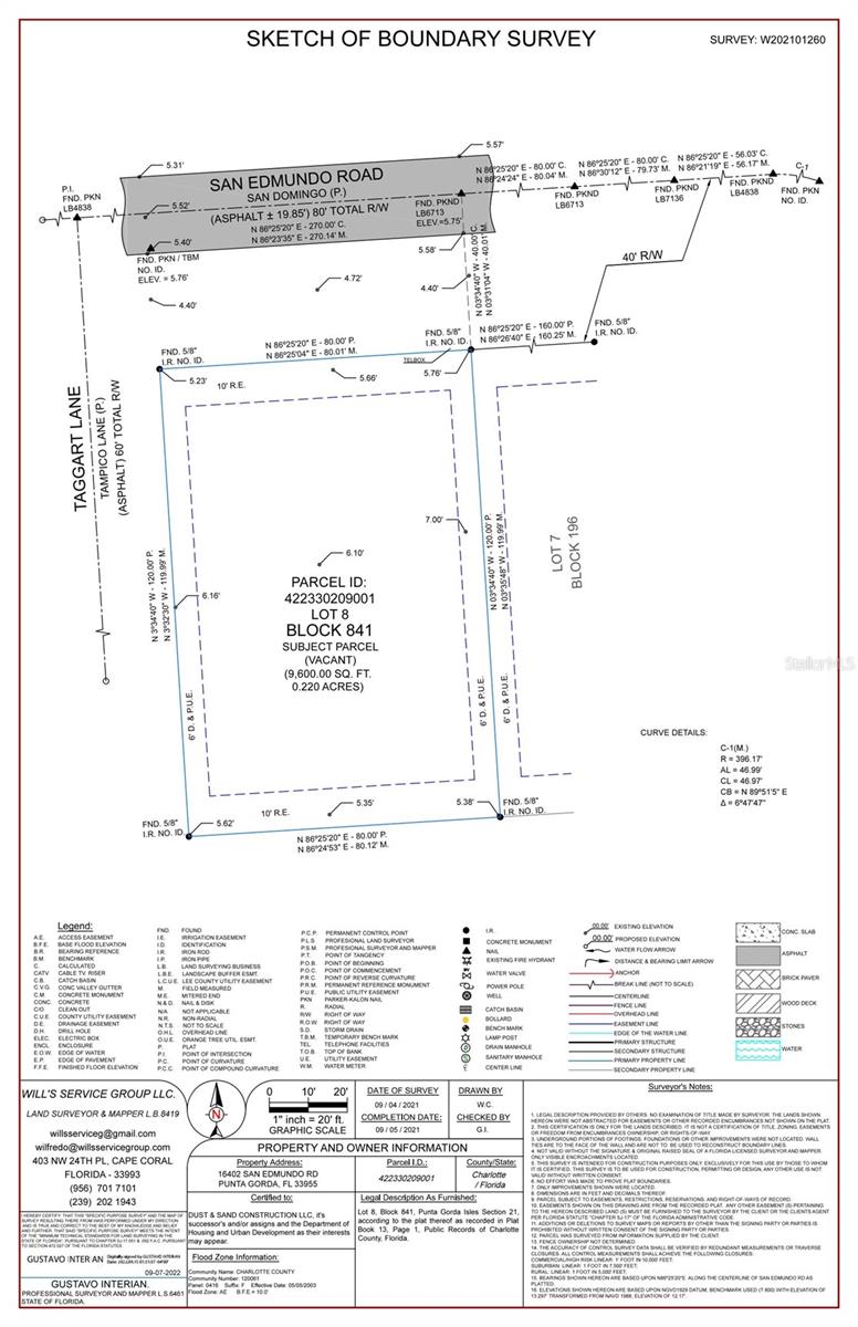 PUNTA GORDA ISLES SEC 21 - Land