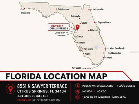 Tiny photo for 8551 N Sawyer Terrace, Citrus Springs, FL 34434 (MLS # TB8535524)