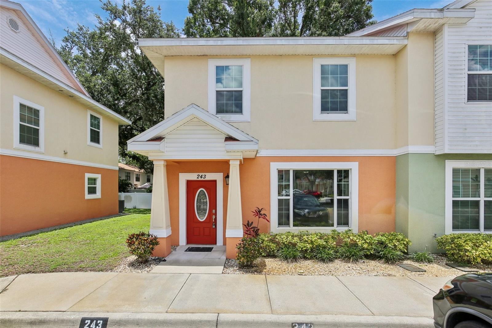 Tucked into a gated community with thoughtful amenities, this 3-bedroom, 2-bath townhome offers both comfort and convenience. As a corner unit, it enjoys extra light and a bit more privacy. The primary bedroom is downstairs, with two additional bedrooms and a spacious loft upstairs—perfect for work, hobbies, or movie nights. You'll have two dedicated parking spaces right out front, and no need to worry about yard work—the landscaping is taken care of. The community pool, park, and clubhouse are just a short stroll away. Come see how easygoing life can be here.