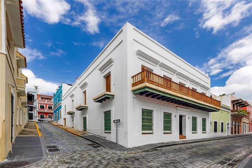 **SOLD*** Multi-level Spanish colonial gem located in the heart of Old San Juan. Built in the 1800s, this 5-bed, 6.5-bath historical treasure encompasses over 5,012 Sq. Ft. of interior space and 1,885 of exterior space divided into three floors. Exposed beam ceilings, partial marble flooring and arched entryways are some of the home’s many highlights. The second level serves as the residence’s main floor, featuring a brand new designer kitchen and ensuite primary bedroom, in addition to a spacious living area and family room that lead out to a balcony overlooking the city. The third level showcases a sizable covered/uncovered terrace with South and West exposures. The first floor has two guest suites with independent kitchen/dining areas that can be converted into apartments for short-term rentals. The property also includes a 1-car garage, a rare and coveted find in the old city. Old San Juan is the epicenter of Puerto Rican culture and is dotted with several UNESCO World Heritage Sites. It serves as one of the top tourist destinations in the Caribbean and its celebrated buildings are renowned for their elegance and historic significance. The area is known for its numerous dining, shopping and nightlife options. Minutes away from Condado Beach and the Miramar Arts Districts. Walk along the cobblestone streets and experience the mesmerizing vibrancy of what we call El Viejo San Juan.