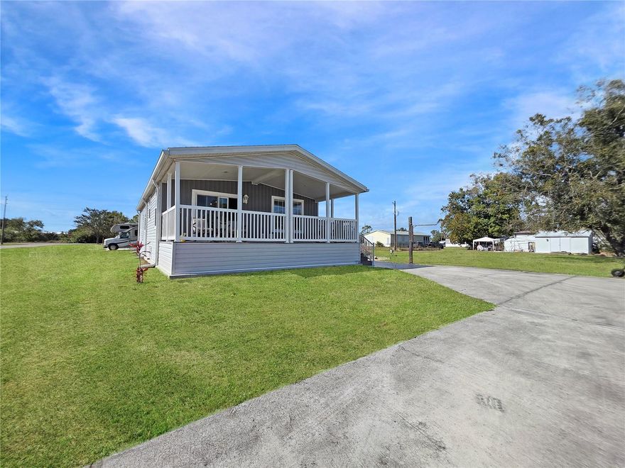 Built in 2023 and located in Punta Gorda with no HOA restrictions, this well-maintained home delivers a true Florida lifestyle with space to live, entertain, and enjoy the outdoors. The open-concept main living area flows seamlessly into the kitchen, creating a bright, functional space that feels larger than the square footage suggests. White cabinetry, ample counter space, a center island, recessed lighting, and neutral finishes make the kitchen both practical and move-in ready.
The split-bedroom floor plan provides privacy, with a spacious primary suite featuring a walk-in closet and a clean, updated ensuite bath. Secondary bedrooms are comfortably sized and flexible for guests, home office use, or hobbies. Both bathrooms are turnkey and consistent with the home’s modern, neutral design.
Outdoor living is where this property truly separates itself. In addition to the large covered porch off the main living area, the backyard features a dedicated covered bar and entertainment pavilion that creates a true gathering space for hosting, grilling, watching the game, or relaxing with friends and family. This setup offers a level of outdoor functionality rarely found in newer construction and turns the yard into an extension of the home’s living space.
The expansive lot provides open green space, privacy, and flexibility that buyers consistently look for, especially with no HOA restrictions. There’s room for entertaining, pets, play, and future customization, along with a long driveway and space for additional parking or storage.
Conveniently located near downtown Punta Gorda, waterfront parks, boating, fishing, dining, and easy access to I-75, this property combines new construction, outdoor entertainment space, and freedom without monthly association fees. Clean, honest, and well cared for, it’s an excellent opportunity for buyers looking for a newer home that delivers both indoor comfort and standout outdoor living.