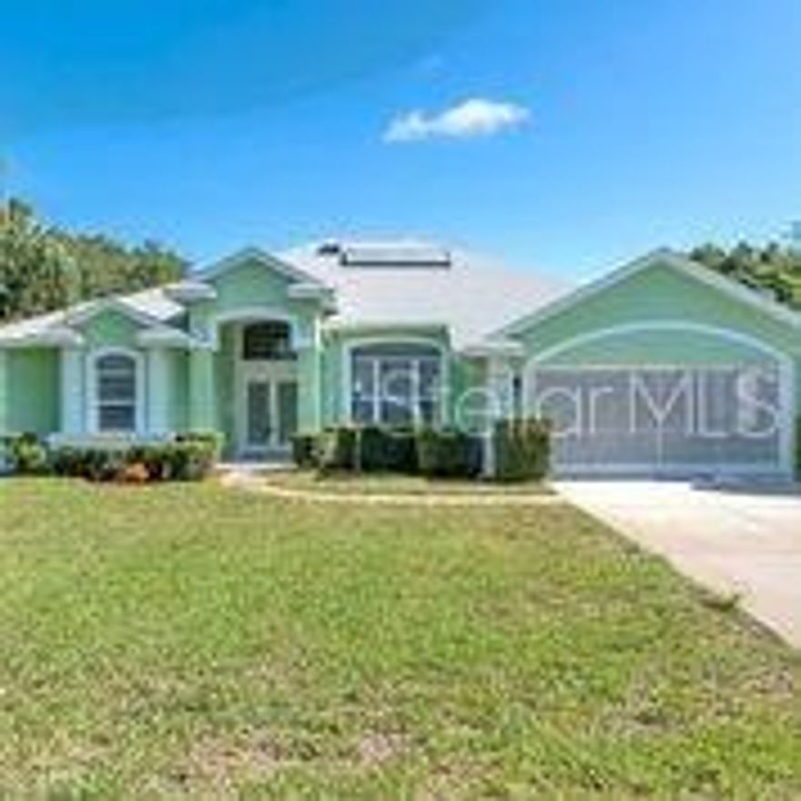 IMPECCABLE MOVE IN READY HOME ! This 3 bedroom 2 bath home with a 60 x 9 lap swimming pool (salt water & heated) will surely impress the most discreate buyer. Large 18x19 Kitchen boast granite counter tops, lots of cabinet storage, with tons of natural light and views out your back. Volume ceilings greet you as you enter the living / formal dining room. Luxurious custom tile through out. A huge 28x12 Great room leads to your pool area. Recessed lighting, custom ceiling fans, tray ceiling in Master with double walk in closets, double sinks, large garden tub, tiled shower all for your bathing pleasure. the list is endless. Home sits on an oversized lot on the end of a cul-de-sac with 8 car driveway parking and 2 car garage screened in. Above garage storage, pull down steps , stamped
 concrete pavers, luxurious landscaping, outside security lighting, gutters, block home, newly screened in 20x66 pool area. Come make this your perfect getaway in a very peaceful and serene setting. Come relax or Golf , fish and play in beautiful Halifax Plantation . Close to shopping and 20 min to the beach. Do not let this one get away. All information intended to be accurate, but cannot be guaranteed. ;Water: City