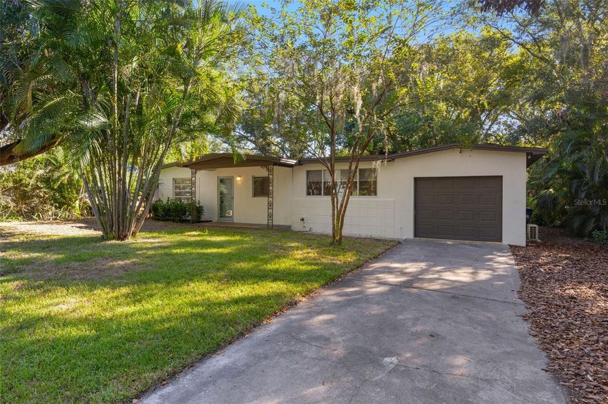 Completely renovated and ready for its new owner, this 3-bedroom home offers nearly 1,400 square feet of beautifully updated living space. Mature shade trees welcome you as you arrive, complementing the freshly painted exterior and peace of mind provided by a brand-new 2025 roof and A/C system. Inside, fresh interior paint and luxury vinyl plank flooring flow throughout the light and bright layout, creating a warm and modern atmosphere. The stunning kitchen boasts crisp white cabinetry, quartz countertops, stainless steel appliances, and a classic subway tile backsplash. Just off the kitchen, a cozy dining area features built-in bench seating with added storage and opens to the inviting family room. From here, sliding glass doors lead to the lush and private backyard filled with mature landscaping, while the primary bedroom is conveniently tucked nearby. The fully updated bathroom showcases a modern design accented by beautiful tilework. Ideally located just 5 minutes from Belleair Beach—without being in a flood zone, so no flood insurance is required—this home places you close to top-rated dining, charming boutiques in Belleair Bluffs, and only 10 minutes from the historic Belleair Country Club, one of Florida’s first golf courses established in 1897. Schedule your showing today!