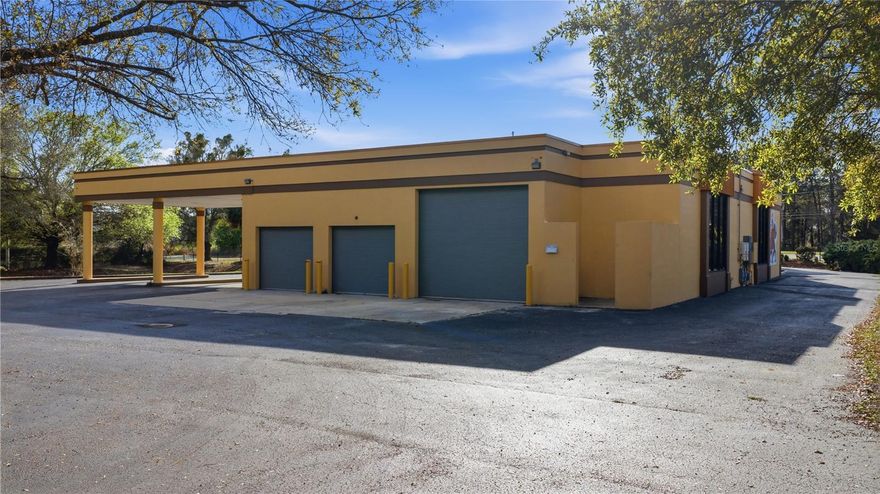 Commercial building available for lease at 7535 SW 62nd Ct, Ocala, FL 34476, located on a high-visibility road with a large roadside sign providing excellent exposure for businesses. The property has been recently renovated and features fresh interior paint, updated drop ceilings, epoxy floors, improved lighting, and concrete repairs where previous floor openings were professionally filled and finished. One area of the building includes central A/C and finished space suitable for a showroom, retail, or office use, while additional areas provide flexible workspace and storage with roll-up doors. The property offers convenient access, on-site parking, and is move-in ready for a variety of business operations.

Rent is $2,800/month, which includes electricity, water, and property maintenance. Minimum 3-year lease required. Property is zoned B-4 (General Business) in Marion County, allowing a variety of commercial uses including retail, office, showroom, service businesses, and certain light industrial or automotive-related uses. Tenant and tenant’s agent to verify all permitted uses with Marion County Planning & Zoning prior to occupancy.
