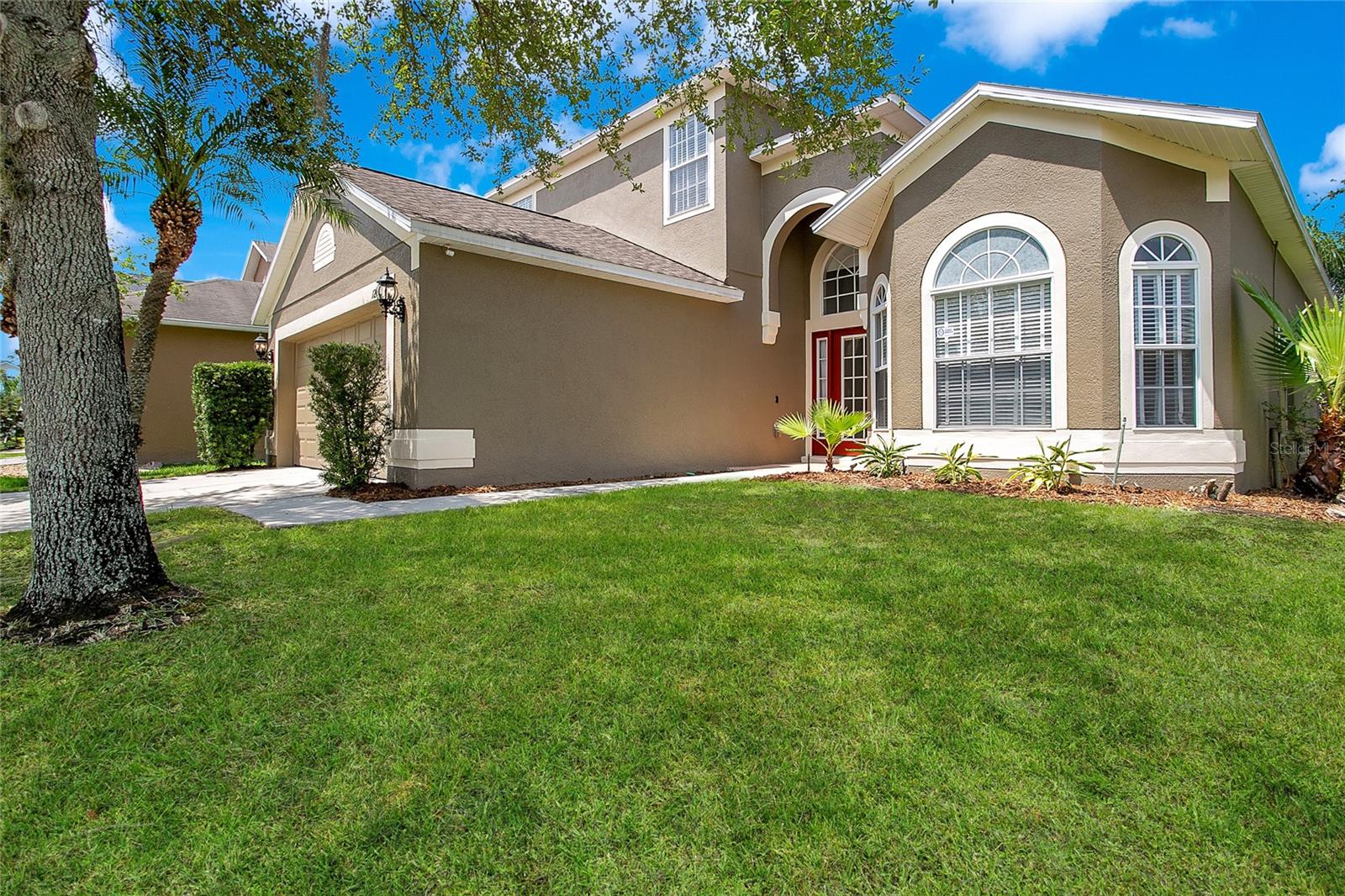 Under contract-accepting backup offers. ****MULTIPLE OFFERS RECEIVED, HIGHEST & BEST DUE MONDAY 6/26 BY 2:00PM**** Beautiful 4 Bedroom 2.5 Bathroom + POOL & Bonus room/Office home with 2,200+ square feet of living space in the highly sought after gated community of Avalon Lakes. ROOF 2020, AC 2017. As you walk through the front door you'll be greeted by an abundance of natural light, soaring vaulted ceilings and an open floor plan that seamlessly combines the living, dining, family room and kitchen into one! Off of the Family room and kitchen you will see all the backyard has to offer with its elegant landscaping, gorgeous paved deck and refreshing pool with two separate covered sitting areas! The downstairs primary bedroom is very spacious with a tray ceiling, two walk-in closets, and a glass slider that opens to the back porch! The half bathroom is at the bottom of the stairs in the center of the home to provide easy access. Upstairs you will find 3 more bedrooms, a full bathroom, plus a bonus room/office, all that overlook a majority of the first floor. This home is located in a cul-de-sac with numerous different amenities and activities throughout the neighborhood. Those include a tennis court, basketball court, sand volleyball court, playground, pool, and fitness center. Find yourself in this beautiful home and schedule a showing today!