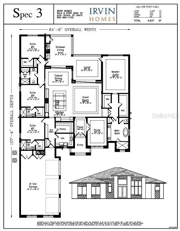 Pre-Construction. To be built. Luxury Living in the Heart of Country Club of Ocala
Welcome to this stunning 4-bedroom, 4-bathroom estate home with a 3-car garage, perfectly situated at the front of the beautiful Country Club of Ocala. This home offers the ideal blend of elegance, functionality, and resort-style living.
Step inside to an open-concept great room that flows seamlessly into a gourmet kitchen with a large walk-in pantry—perfect for both everyday living and entertaining. The private study provides a quiet retreat for work or relaxation.
The spacious primary suite is a true sanctuary, featuring his-and-hers walk-in closets and a luxurious bath with both a soaking tub and a walk-in shower. Each additional bedroom includes ample closet space, ensuring comfort and convenience for the whole family.
Enjoy Florida living at its finest with a large lanai and a beautifully designed outdoor living area complete with a summer kitchen—perfect for hosting gatherings or simply relaxing.
Located within the Country Club of Ocala, residents enjoy world-class amenities including golf, tennis, pickleball, swimming, fitness center, and fine dining.
This home combines refined style with everyday practicality, offering everything you need for both comfort and entertainment in one of Ocala’s most desirable communities. This custom build allows you to select your own finishes to create your dream home.