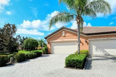 Welcome to your next home in the highly sought-after 55+ community of Venetian Falls in Venice, Florida. This charming, fully furnished home is perfect for a longer-term or seasonal rental and is ready for you to move in and enjoy. With its open floor plan, tasteful décor it has everything you need to settle in right away. The primary bedroom features a king-size bed, walk-in closet, and en-suite bathroom with dual vanities and a large walk-in shower. The second bedroom is private wtih an abundance of natural light. The villa features a private den with french doors as well as a sleeper sofa. The clubhouse features and fantastic community amenities, including 2 beautiful heated pool, perfect for swimming year-round. The fitness center, billiards room, library, and social areas for residents are also included. This is Florida living at its finest. NOT available for monthly rental.