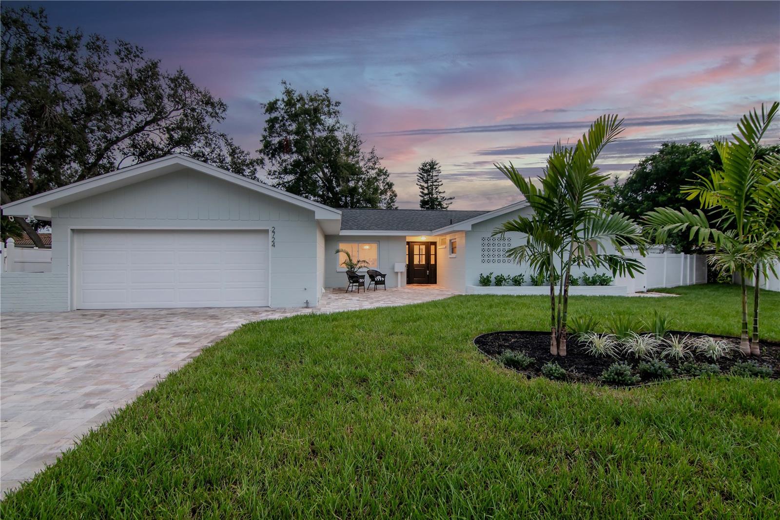 Stunning 3 Bed, 3 Bath Multi-Gen/In-Law Pool Home – Updated, Remodeled & Move-In Ready! Welcome to your dream home located in the safety of Flood ZONE X! This beautifully remodeled residence offers the perfect blend of luxury, functionality, and flexibility, designed with multi-gen/In-Law/Rental living in mind. This unique layout allows you to either live on one side and rent the other, or easily add indoor access, creating an ideal opportunity for extended family or income potential. You will be welcomed with fresh new landscaping, new fencing and a stunning new paver driveway up to your 2-car garage and around to both entries with private courtyards! This home has been freshly painted inside and out and is a showstopper, snuggled at a private round about cul-de-sac! The spacious courtyard invites you home with your new custom front door welcoming you in with gorgeous new luxury plank vinyl flooring, fresh interior paint, new doors, new lighting, new updated bathrooms, new kitchen cabinets with quartz counters, stainless steel appliances, and ample cabinet space. The Kitchen opens to your generous Living and Dining areas perfect for entertaining or everyday living with direct access to your freshly refinished pool, covered deck area and newly rescreened lanai where you will enjoy Florida living at its finest! Your primary suite provides personal access to your pool and lanai and includes a remodeled bathroom with a double sink cabinet, gorgeous tiled walk-in shower with thick glass enclosure and a sizeable walk-in closet. The secondary bedroom is large with walk-in closet, and the additional bathroom is large enough for a party, complete with new double-sink cabinets, and newly tiled tub/shower area! Don’t forget about the additional private living area with its own fenced-in courtyard! This one bed, one bath has been refinished with luxury flooring, new kitchen with quartz counters, new cabinets and new SS appliances! The large bathroom has also been updated with easy access to the separate bedroom with new carpet and a large walk-in closet. NEW roof in July 2025! LOCATION, LOCATION, LOCATION! This home is in the ideal location of Pinellas Point, blocks from the PINK streets and part of the new and redeveloped Skyway Marina District. A quick drive over to Sky Beach Resort, 3 Marinas, parks, and restaurants. 5 miles both to the Art District of Gulfport and Pasadena AND to the gorgeous beaches of St. Pete Beach and Treasure Island! 8 Miles to Downtown St. Pete, and less than a mile to Highway 275 which will take you south over the gorgeous Skyway Bridge to Sarasota or an easy 30 min drive to Tampa Airport! Don’t miss out—schedule your private showing today!