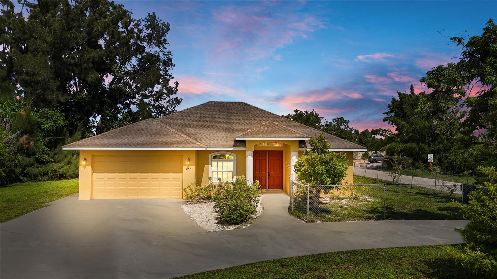 Welcome to your Florida dream home! Built in 2017 and impeccably maintained, block, Furnished!!! this 3-bedroom + den, 2-bath pool home offers the perfect blend of style, space, and serenity. Located in the desirable Venice Gardens, this home sits on an expansive 0.39-acre lot filled with mature, fruit-bearing trees and is just minutes from the beach! Public water, and Public sewer, NO CDD, and NO HOA.
Step inside to over 1,600 sq. ft. of light-filled living space, where you're greeted by soaring 9'4" ceilings throughout, and a cathedral ceiling in the family room peaking at over 14 feet—creating an airy, open feel. The front den makes a perfect home office, homeschool room, or a cozy sitting area, while the formal dining room across the way is ideal for entertaining.
The heart of the home is the open-concept kitchen, which overlooks the spacious family room and offers a beautiful view of the screen-enclosed pool and lanai—your private backyard oasis. Enjoy a dip in the sparkling pool, then relax in the shaded lanai area surrounded by lush landscaping. Retreat to the luxurious owner’s suite, complete with French door access to the pool area, a spa-inspired in suite bath featuring a garden tub, full walk-in shower, and dual vanities.
Plenty room for RV, Boat, and several cars in the Driveway. Love fresh fruit? You’re in luck ! this oversized lot is a tropical paradise, with mature producing mango, jackfruit, lychee, sapodilla, gumbo-limbo, and sugar apple trees your own backyard farmer’s market!
In a Prime Location Only 4 miles to Caspersen Beach, 10 minutes to downtown Venice, and less than 20 miles to world-famous Siesta Key Beach and Sarasota Downtown. Whether it’s boating, fishing, dining, shopping, or simply soaking up the sun, everything you love about Florida living is right at your fingertips. Don’t miss your chance to own this slice of paradise—schedule your private showing today!
