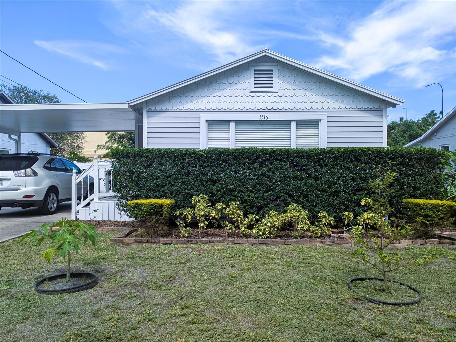 PINEWOOD SUB N/9 LOT 12 BLK A
Well-maintained, modest 2-1 home in College Park with carport, deck, and porch. Home materials include laminate and tile flooring, granite kitchen countertops, energy efficient windows, vinyl siding, and metal roof. All appliances included (washer, dryer, refrigerator, dishwasher, oven/stove with range hood, microwave). Also includes backyard garden, working sprinkler system, hoses in front and back of house, small shed, etc. Very easy access to west-bound I-4 entrance ramp, Winter Park, Invanhoe, College Park. Zoned for Princeton Elementary. Street electrical poles recently upgraded.
Upgrades:
Granite kitchen countertops.
Large backyard deck.
Energy efficient windows.
Vinyl fence installed.
Maintenance/fixes since 2017:
Front porch rebuilt from scratch.
Rugs replaced with laminate flooring.
Re-piped water lines throughout house.
Electrical box replaced and wiring fixed.
New HVAC.
New hot water heater.
New faucets.
New toilet.
New fan/light fixtures in bedrooms and living.
Shower valve replaced.
Gutter installed.
Roof nails replaced with screws, re-coated.
Landscaping maintenance.
Termite service for 7 years.