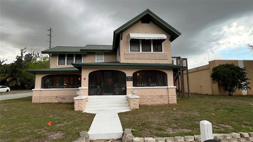 This property is currently being used as a hair salon. It has an apartment upstairs that could provide additional income.