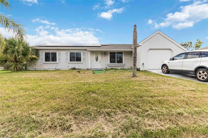 Don’t miss the opportunity to rent this must-see home featuring a beautifully updated kitchen with granite countertops and situated on a large oversized lot offering plenty of space for outdoor living and entertaining. An oversized one-car garage and RV hook-ups add extra convenience, while the unbeatable location places you just minutes from parks, beaches, boating, fishing, and swimming—perfect for enjoying the Florida lifestyle. You’ll also be close to shopping, dining, and schools. Energy-efficient solar panels help significantly reduce electric bills, keeping monthly costs low. Whether you’re seeking a primary residence, seasonal rental, or long-term lease, this home offers comfort, space, and convenience in a prime location.