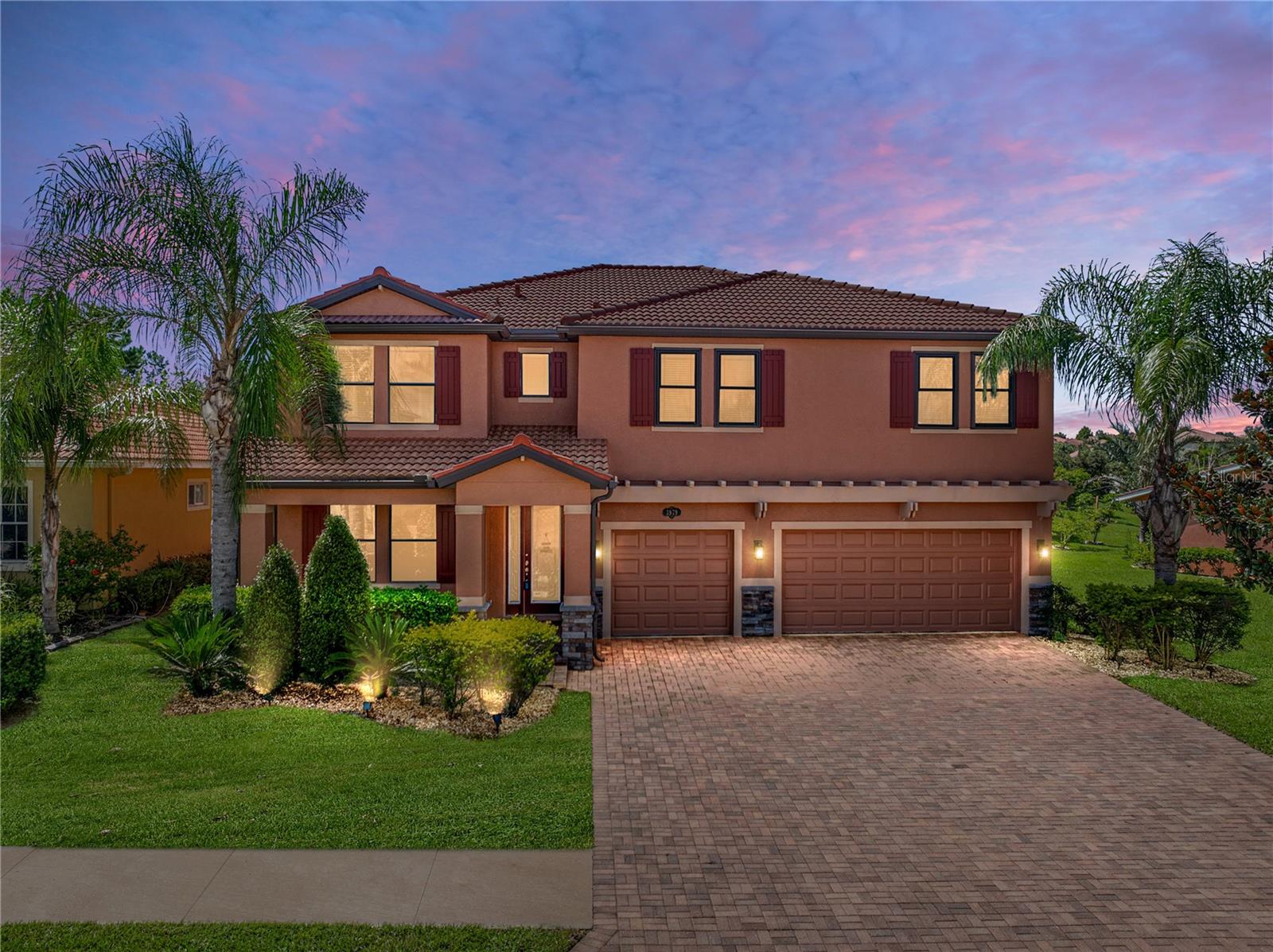 Absolutely stunning and pristine 4BR/3.5BA home located in the gated Terralargo community. As you enter the double front glass doors, you will find a very open concept Living and Dining room to your immediate left. You will find the Living room and Dining room to be spacious with the comfort of functionality. Moving further into the home, you find the Kitchen and Great room. The open Kitchen features a spacious island with breakfast bar, a generous amount of cabinets and stone counters. The Kitchen seamlessly connects to the Great room, ensuring everyone will remain part of the conversation. The Great room is filled with natural light and is the perfect open area for entertaining your friends especially on game night. The office is located downstairs was ideally designed for collaborative productivity. As you make your way upstairs you will find the very inviting Loft. The Primary bedroom is not only voluminous but offers a you a serene retreat for when it is time to relax. The En-Suite has a generous amount of space and is well designed for functionality as well as relaxation. All of the secondary bedrooms are located on the second floor. The fourth bedroom has an additional appeal as it is not only roomy but it has its very own private bathroom in it. Making your way out back you will be greeted by the screened in lanai. Now is the time to enjoy your Florida lifestyle with friends and family entertaining, having barbeques or just relaxing at the end of the day. This home is ready for you to call it home so contact me today for your showing.