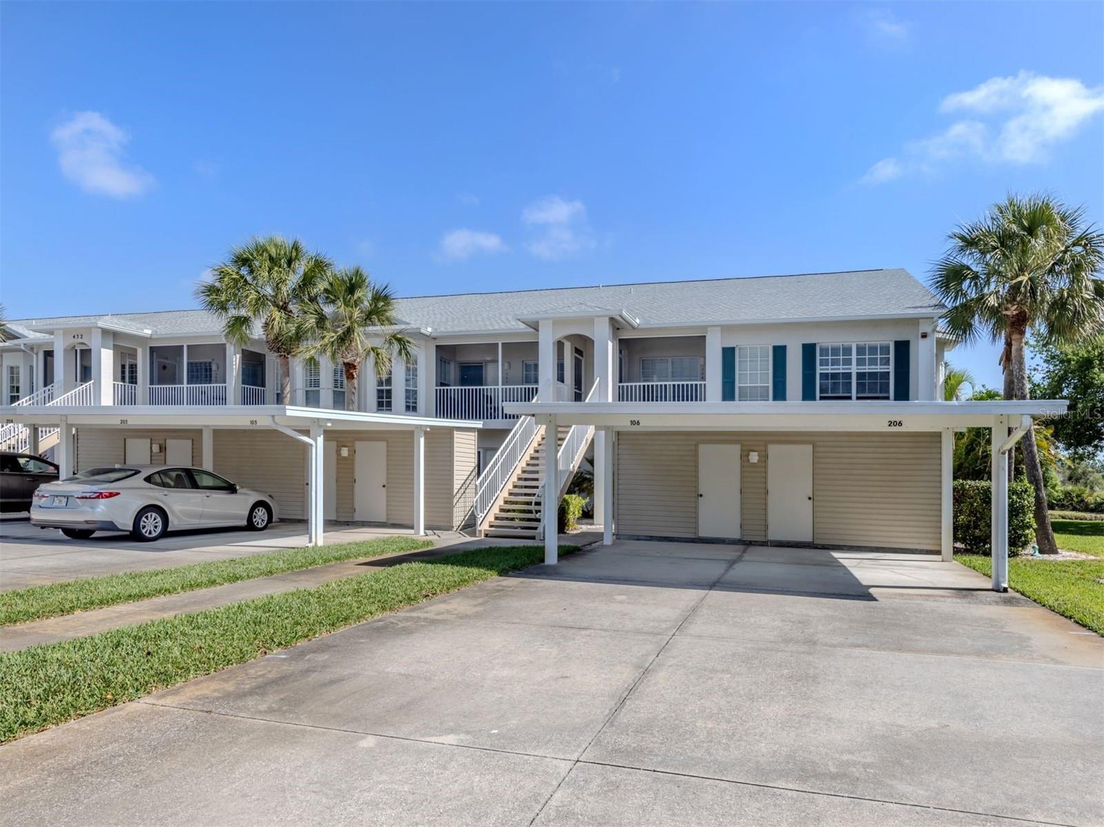 Beautiful Waterside Village condo with wonderful water and preserve view from extended lanai. Tile floors throughout along with updated baths. Waterside Village is THE place to live with friendly neighbors, main clubhouse, three pools, gas grills, pickelball, tennis, ladies golf, line dancing, bocce bal, Mahjong, men's cards, ladies cards, happy hour and water aerobics.