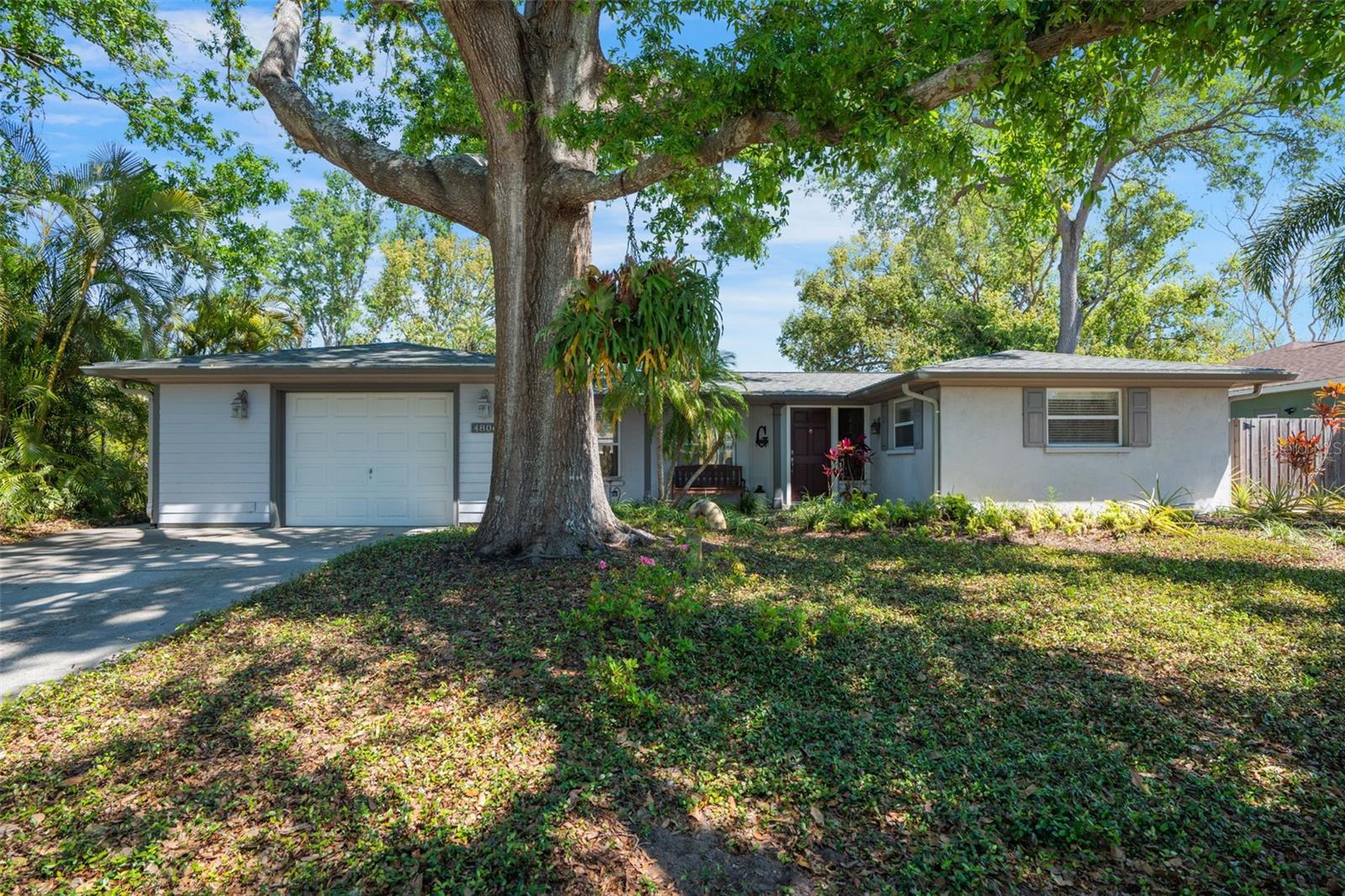 Welcome to 4806 Capri Avenue—a delightful pool home nestled in one of Sarasota’s most desirable areas. Back on Market due to Buyer's financing falling through. This 2-bedroom, 2-bathroom residence offers the perfect blend of charm, comfort, and Florida lifestyle living. Step inside to find a light-filled layout with over 1,150 square feet of well-maintained interior space. The open living and dining areas provide an ideal setting for entertaining, while the thoughtfully designed kitchen ensures everyday functionality. Both bedrooms are comfortably sized, and each bedroom has direct access to one of the 2 bathrooms. Out back, you'll find your own private oasis—an inviting pool perfect for weekend relaxation or fun-filled gatherings. There is a shed in the fenced in backyard that adds style and storage, whether you're a hobbyist, gardener, or simply in need of extra space. Additional features include a single-car garage for parking or storage, a well-maintained lot, and a location in a peaceful community with mature landscaping.