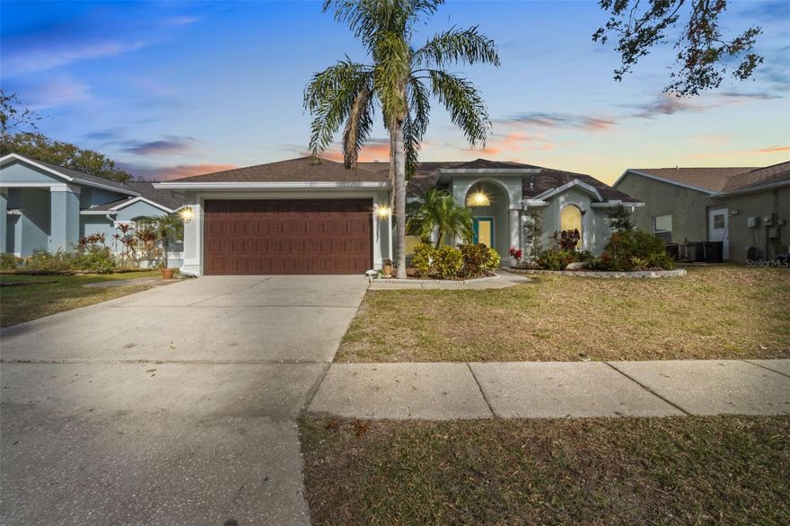 Beautifully maintained home in a quiet neighborhood at the end of a quiet cul-de-sac—just 1.4 miles from the world-famous TARPON SPRINGS SPONGE DOCKS! Enjoy easy access to restaurants, shops, and entertainment while still having a peaceful, secluded setting. This home is high-and-dry, NO FLOOD ZONE and features a NEWER ROOF 2018 and HURRICAN-RATED windows. Recent updates include a NEWER SOFT-WATER SYSTEM with CHARCOAL FILTRATION SYSTEM, NEW 2024 state-of-the-art CENTRAL A/C AND HEAT with UV lights, dehumidifier, and smart thermostat, plus a 6' SEAMLESS GUTTER SYSTEM around the entire home with custom draining. The home shines with new exterior paint 2024, new landscaping 2024, and CUSTOM-HIGH-END PAVERS 2024 half of the back yard with a retaining KNEE WALL and the enclosed aluminium Florida room has been removed and opened up to a covered open-roof patio—perfect for ENTERTAINING. Additional upgrades include a new 2024 HURRICAN-RATED GARAGE DOOR and remote control and key pad, 2024 new WASHER AND DRYER, 2024 new garbage disposal, and new 2024 white carpet in two bedrooms.
Enjoy a split 3-bedroom, 2-bath floor plan with sliding glass doors that open fully to create an inviting indoor/outdoor living space. The kitchen offers NEWER stainless steel appliances, updated counters. There is newer flooring in some parts of the home. A new 2024 Hydrawise Wi-Fi SMART SPRINKLER system on WELL WATER adds convenience and savings making the landscape beautifully watered.
Offered FURNISHED or unfurnished, this solid, move-in-ready home truly has it all. Don’t miss this gem near the heart of Tarpon Springs!