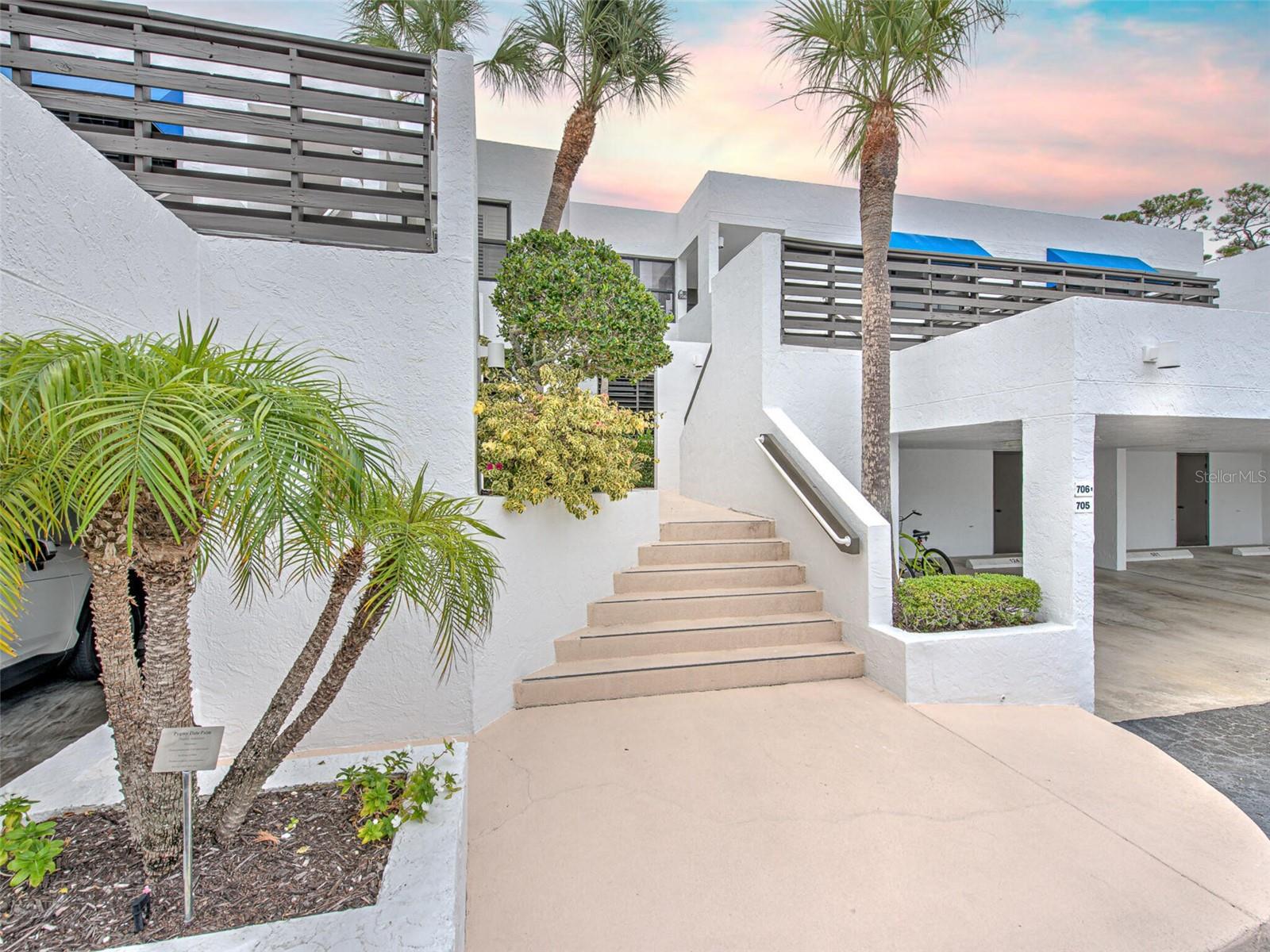 This beautiful 2 bedroom/2 bath split and open floor plan condo is spacious and bright. The kitchen featuring a built-in desk and granite counters has been opened to the dining/living room area with views of the pond, fountain and lush tropical landscaping. A stackable washer/dryer in closet for your convenience. Lanai enclosed with tropical views. Bayport Beach and Tennis Club is bordered by the Gulf of Mexico to the West with 1200 feet of private beach and Sarasota Bay to the East. This resort community is situated in the heart of Longboat Key. A popular residential enclave of 136 quality-constructed homes on 27 picturesque acres. Residents enjoy a heated, Jr Olympic sized pool. fishing pier, steps to a private Gulf beach, kayak launch and storage, 4 Har-Tru tennis courts, golf practice net, bocce court, social room with full kitchen, library, piano, fitness center, shelled nature walking paths, tropical gardens and a number of social activities. Shopping, Restaurants and the Arts are located within minutes including St Armand’s Circle, Downtown Sarasota & Anna Maria to name a few. Golf, Marina and Restaurants at the Longboat Key Club. A “PET” friendly community.