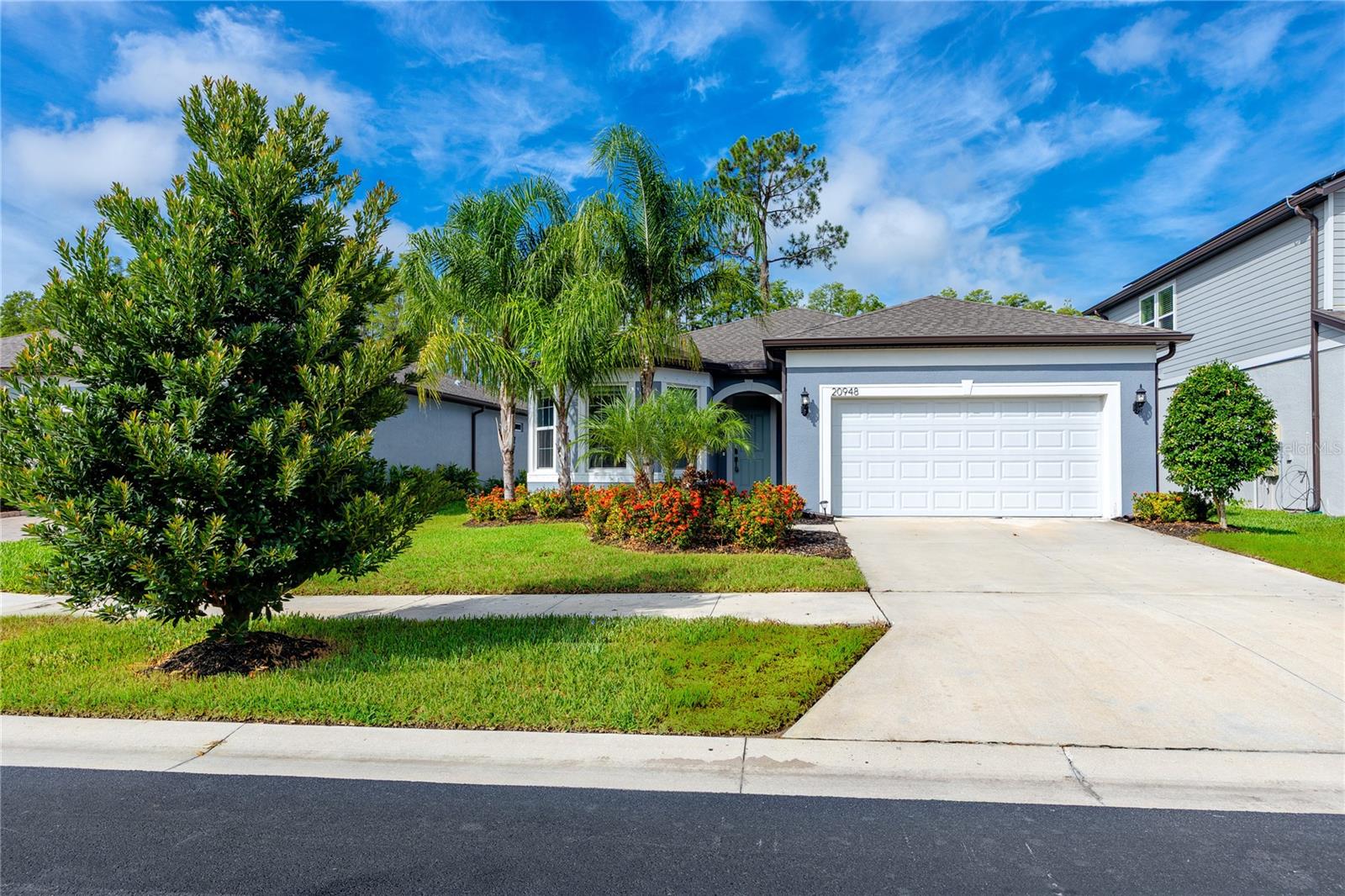 Welcome to this charming 2021-built, ranch-style 3 bedroom, 3 bath, 2 car garage in the gated Arden Preserve community! Meticulously maintained and thoughtfully designed, this open-concept home offers a family room and private office/den layout—perfect for modern living or working from home. With a spacious garage, durable flooring combination of vinyl and carpet, and efficient HVAC, comfort meets convenience.
Set on a generous 7,600 sq ft lot framed by conservation views and located near land O’Lakes High School, Publix, parks, and major highways. Arden Preserve offers serene pond features, dog parks, and nature trails—all without CDD fees or flood insurance. Low HOA dues and no flood zone ensure this home is as smart financially as it is enjoyable!