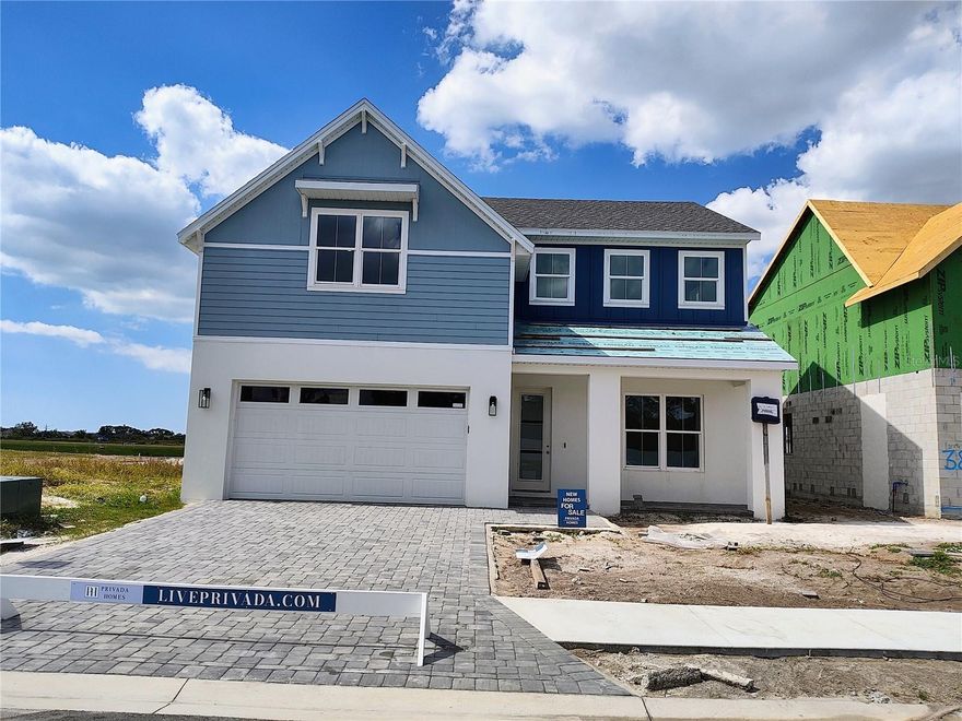 Under Construction. Under Construction with anticipated completion Dec 2025 MLS#A4614859, REPRESENTATIVE PHOTOS ADDED. Discover The Grand Bay Haven, an exquisite 4-bedroom, 3.5 bath residence showcasing a spacious open floor plan in the Gracewater at Sarasota community. Nestled to the west of I-75, this newly developed, gated lifestyle community boasts the convenience of having the primary suite and a dedicated office on the first floor. The second floor unfolds with 3 additional bedrooms, 2 baths, and a generous loft area. Enjoy your outdoor living with your own sparkling pool. Situated just 3 miles from downtown, Gracewater at Sarasota provides easy access to pristine beaches, top-notch restaurants, and various destinations. Elevate your living experience with our inclusive features, including lofty 10-foot ceilings, quartz countertops, impact windows, 8-foot interior doors, impact garage doors, natural gas appliances, and a tankless hot water heater. Envision the welcoming entrance, passing through front gates surrounded by palm-lined roads, encountering serene lake fountains, and arriving at your new haven with a stylish paver driveway. Make the most of your leisure time at the Pura Vida Club, offering a state-of-the-art fitness facility, a resort-style zero-entry pool with cabanas, pickleball courts, and a variety of specially curated activities overseen by our dedicated full-time lifestyle manager. Immerse yourself in the heart of this upscale community, where luxury seamlessly blends with an active lifestyle.