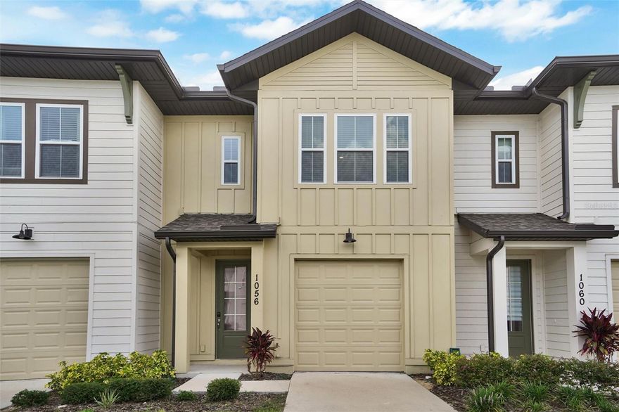 Step into effortless Florida living with this beautifully designed, move-in-ready townhome in the highly sought-after Enclaves at Festival in Champions Gate. Built in 2023, this versatile property is perfect as a full-time residence, a vacation retreat, or a turnkey investment opportunity—already approved for short-term rentals.

Offering 3 spacious bedrooms, 2.5 baths, and an open-concept layout, this home is designed for both comfort and style. The bright and airy great room is filled with natural light, creating an inviting space to relax or entertain. Just beyond, enjoy peaceful conservation views from your private patio—meaning no rear neighbors and added privacy.

The modern kitchen features sleek granite countertops, stainless steel appliances, and light cabinetry with ample storage, making it as functional as it is attractive. Durable ceramic tile spans the entire first floor, complemented by a convenient half bath, while upstairs you'll find plush, neutral carpeting throughout the bedrooms for a cozy retreat.

Upstairs, the well-appointed bedrooms provide comfort and flexibility for family, guests, or renters. Every detail of this home reflects a clean, contemporary aesthetic that flows seamlessly throughout.

Located just minutes from world-famous attractions, shopping, dining, and championship golf, this home places you at the center of it all while still offering a tranquil escape.

Residents enjoy access to exceptional resort-style amenities, including a sparkling pool, water park and splash pad, fitness center, arcade, mini golf, and beach volleyball courts—creating a true vacation-like experience every day.

Even better, the HOA covers exterior maintenance and landscaping, including irrigation, mowing, pest control, fertilization, and roof care—allowing you to enjoy a low-maintenance, worry-free lifestyle.

This is more than a home—it's a lifestyle opportunity you won’t want to miss.