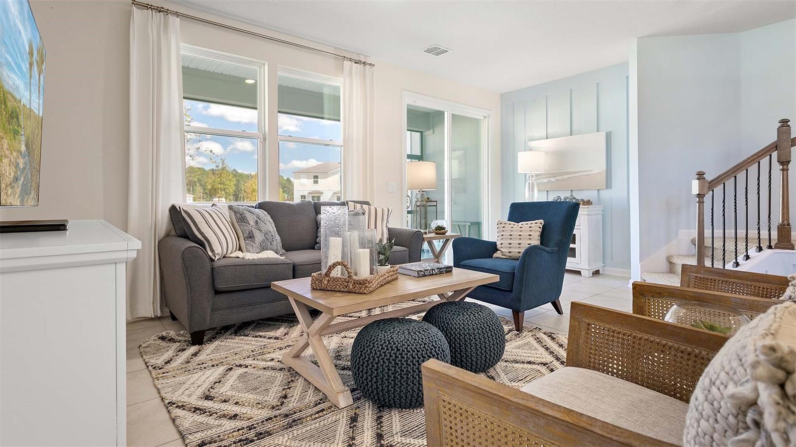 Under Construction. Settle into Bridgewater, a vibrant new home community in the beautiful city of St. Augustine, Florida. Nestled in the rapidly growing St. Johns County, Bridgewater offers the perfect combination of modern living and convenience. Located just off County Road 210, with quick access to I-95, residents can easily reach both Downtown Jacksonville and the historic charm of St. Augustine in just a short drive.
Bridgewater by D.R. Horton features an impressive selection of two and three-bedroom townhomes, each thoughtfully designed to cater to your lifestyle. Bridgewater townhomes come equipped with premium features such as granite countertops and tile flooring throughout the first floor and in all bathrooms. With options for one or two-car garages, each home offers ample space for your vehicles and storage needs. Additionally, many floorplans include screened lanais, perfect for enjoying Florida's year-round sunshine.
Beyond the homes themselves, Bridgewater boasts an array of top-tier community amenities designed to enhance your living experience. Residents can relax and unwind at the resort-style pool and cabana, stay active in the state-of-the-art fitness center, or enjoy outdoor fun at the playground, volleyball court, and dog park. Whether you're seeking relaxation or recreation, Bridgewater offers something for everyone.