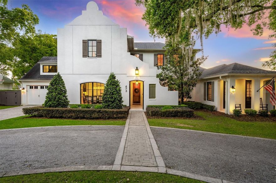 Welcome to the best of Winter Park living, where luxury meets lifestyle and every day feels like a getaway. This stunning custom home, built by Lundev, sits on a quiet, tree-lined street just a mile from Park Avenue and only steps from beautiful Lake Osceola. Imagine walking to brunch on Park Ave, then coming home to launch your paddleboard from the end of your street.

From the moment you pull up, the home makes an impression from its striking architecture to the curved driveway that feels both elegant and inviting. Inside, it’s designed for the way people actually live and entertain today. The chef’s kitchen is the heart of the home, featuring a massive marble island, sleek custom cabinetry, and high-end appliances, all opening up to light-filled living spaces and three sets of French doors that flow seamlessly to the outdoors.

Step outside and you’ll find your own private resort: a heated pool and spa, full summer kitchen, and a cozy cabana with a gas fireplace, all enclosed by automatic screens so you can enjoy the space year-round. Whether it’s a casual family dinner or a lively evening with friends, this backyard is one of the best in Winter Park.

The first-floor primary suite feels like a spa retreat, with a soaking tub and peaceful views of the pool. Upstairs, each bedroom has its own en-suite bath, plus there’s a versatile bonus room and a large home gym that could easily flex into whatever you need, playroom, office, media space, or studio.

Every detail was thoughtfully designed and beautifully executed, but what makes this home truly special is how it feels. Sophisticated yet comfortable. Private yet connected to everything that makes Winter Park so desirable. Just steps from Lake Osceola and moments from the charm of Park Avenue, this home offers a lifestyle that’s as effortless as it is exceptional.