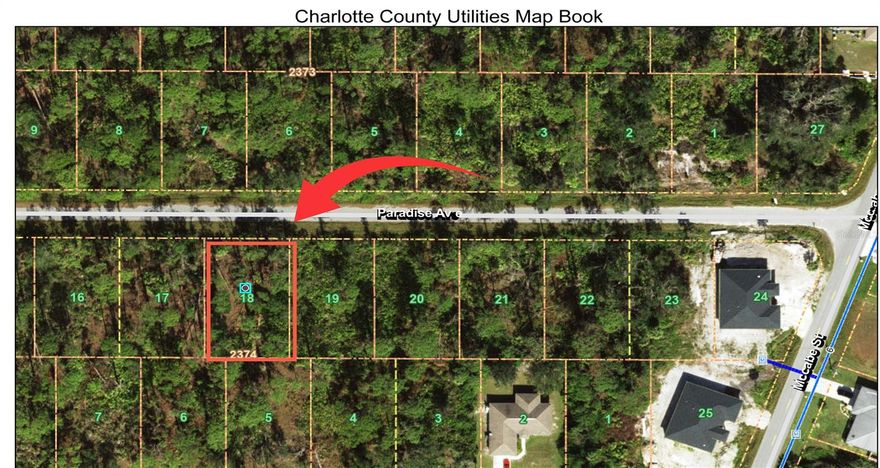 Beautiful lot in Port Charlotte to build your Dream Home! This is not connected to City Water or Sewer, but there is new construction around and power by the end of the street.