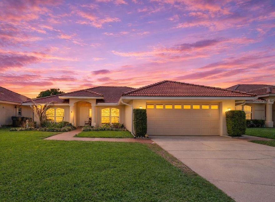 Welcome to this well-maintained 3-bedroom, 2-bath home with a 2-car garage, offering just under 1,900 square feet of comfortable living space. Built in 2002 and topped with a long-lasting, low-maintenance tile roof designed for lasting durability, this home is ideally positioned with no direct neighbors—backing up to peaceful green space for added privacy.

This property has been thoughtfully updated with numerous recent improvements, providing peace of mind for the next owner. Major upgrades include a new HVAC system (2023), updated flooring (2025), hot water heater (2025), and a beautifully refreshed guest bathroom (2025). The interior has been freshly painted (2025), complemented by new ceiling fans, light fixtures, and hardware throughout.

The kitchen features a newer KitchenAid dishwasher (2025) and garbage disposal (2024), while functionality has been enhanced with a California Closet system (2025). Additional updates include irrigation improvements (2023), electrical and plumbing checks with GFI updates (2025), a garden sump pump (2026), and a recently pressure-washed roof (2026). Exterior paint just completed, offering even more value and curb appeal.

Enjoy resort-style living in this gated community featuring a heated pool, tennis and pickleball courts, spa, and clubhouse. Residents also have access to a private boat ramp and dock—perfect for fishing or taking in breathtaking sunsets on Lake Winterset, part of the Chain of Lakes.

Conveniently located near shopping, dining, and popular attractions like LEGOLAND, this home offers easy access to Tampa and Orlando, major airports, and is ideally positioned between Florida’s east and west coasts—perfect for enjoying the Sunshine State.
Move-in ready with extensive updates, a private setting, and exceptional community amenities—this home is a must-see!