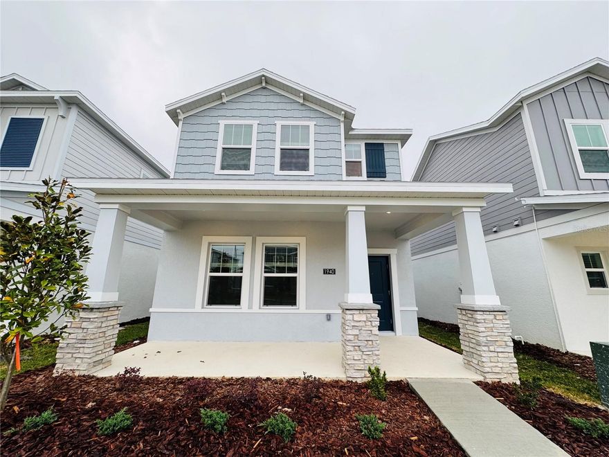 Welcome home to this new beautiful new single-family homes at the Bronson’s Ridge masterplan community. This 4 bedroom 3 bath home boast a nice open floorplan perfect for entertaining or relaxing with the family after a long day. The community features fantastic onsite amenities, including a relaxing swimming pool and playground. Residents will enjoy convenient commutes and travel thanks to proximity to major highways including FL-429 and FL-414, and nature lovers will have access to nearby natural springs and wildlife parks. This home features a beautiful chef inspired kitchen with brand new appliances. Conveniently located downstairs is a well appointed guest room or office. The upstairs bedrooms are split and the master bedroom is huge. Don't miss this opportunity in this brand new home in one of the fastest growing areas in central Florida.