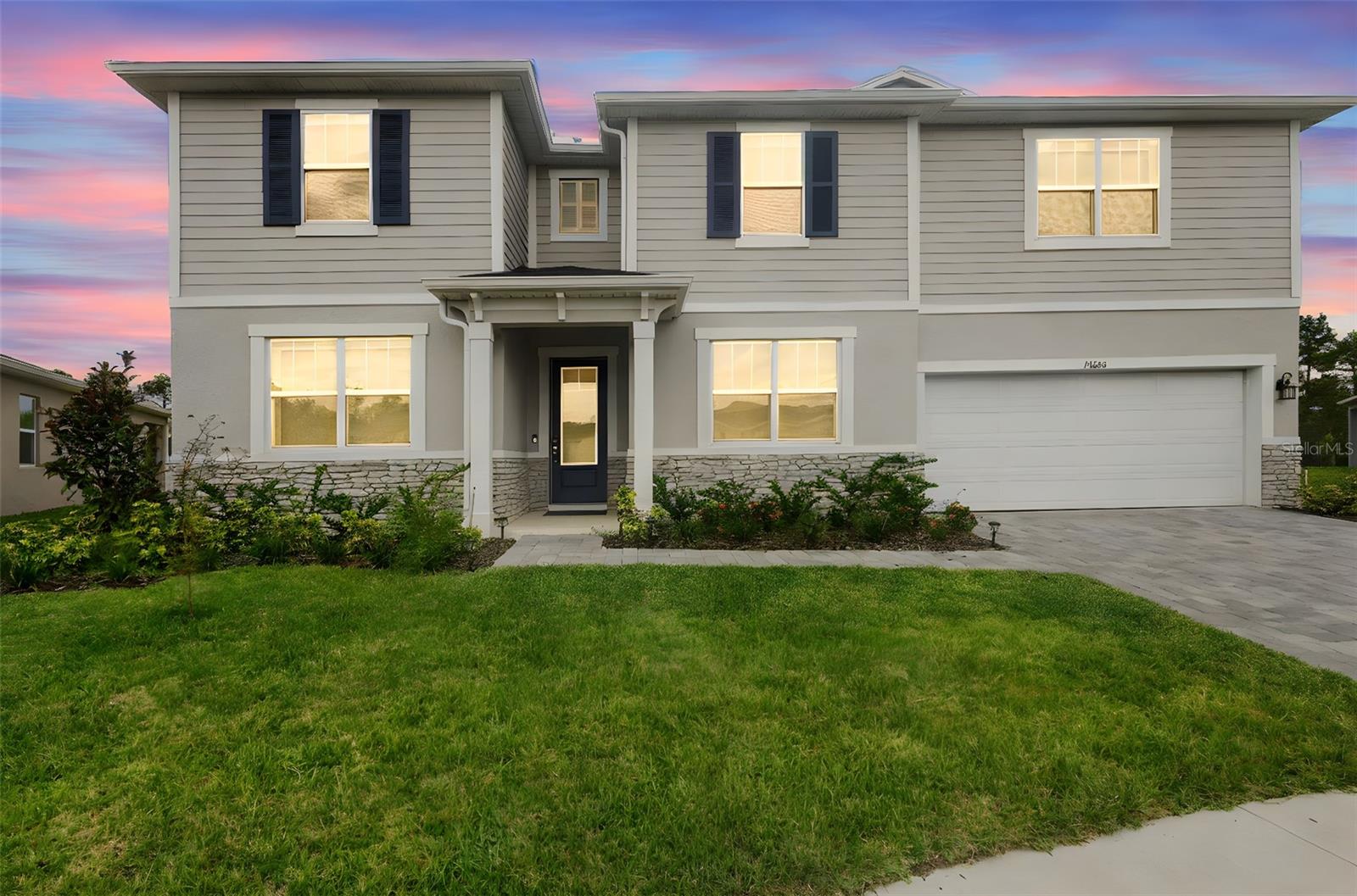 Welcome to this stunning brand-new 5-bedroom, 4.5-bath home located in the highly desirable community of Meridian Parks in Lake Nona. Nestled on an oversized lot with no rear neighbors, this home backs up to a serene conservation area with a semi-private walking trail—offering privacy and peaceful views right from your backyard. Inside, you'll find a bright and open floor plan featuring a spacious great room, gourmet kitchen, and dining area—perfect for entertaining or enjoying quality time with family. The primary suite is located on the first floor, complete with a luxurious en-suite bath and walk-in closet. A versatile flex room off the foyer provides additional space ideal for a home office, playroom, or guest retreat across from a second full bedroom and guest bathroom on the first floor. Upstairs, you'll find a large loft—perfect as a secondary living room or game area—along with four additional bedrooms, each offering walk-in closets for extra storage and convenience. The two car garage provides ample room for vehicles, tools, and equipment. Enjoy resort-style living in Meridian Parks, a vibrant community offering a resort-style pool, fitness center, playgrounds, scenic walking and biking trails, and neighborhood parks. HOA dues include gigabit-speed internet and access to community amenities. Located in a top-rated school zone, Lake Nona High School, Innovation Middle, Sunblaze Elementary and close to shopping, dining, and major roadways. Don't miss the opportunity to own this exceptional home in one of Orlando's most sought-after neighborhoods. Schedule your private showing today! Basic Internet included, pest control interior and exterior included, chemical lawn treatment included. All applicants are subject to a Credit and Criminal background check required, Renters insurance required. No Cats, small dogs considered on a case by case basis.