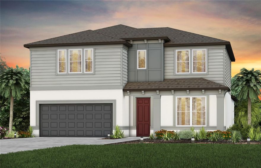 Pulte is selling in Evergreen! Conveniently located near I-75 and I-4, enjoy an easy commute to Downtown Tampa, Brandon, and Lakeland. This vibrant community features thoughtfully designed landscapes, modern home designs, quality construction, and a family-friendly environment. Discover one of the most highly-sought after suburbs of Tampa Bay, where every home seamlessly blends with Florida's natural beauty.
This home has all the finishes you've been looking for. It features the perfectly planned Winthrop home design with an open-concept layout. The designer kitchen showcases a large center island, white cabinets, quartz countertops, a walk-in pantry, and Whirlpool stainless steel appliances, including a dishwasher, refrigerator, microwave, and range.
The bathrooms have matching cabinets and quartz countertops. The Owner’s bath features a walk-in shower, linen closet, and private commode. There is luxury vinyl plank flooring in the main living areas, flex room and owner’s suite, 18”x18” tile flooring in the baths and laundry room, and stain-resistant carpet in the bedrooms and loft. 
This home makes great use of space with a 1st-floor Owner’s suite, versatile flex room, oversized loft, walk-in closets in all the bedrooms, a convenient laundry room with Whirlpool washer and dryer, storage under the stairs, a sliding glass door that open to a spacious covered lanai and 2 car garage.
Additional features and upgrades iron balusters with oak handrails, faux wood blinds, and a Smart Home technology package with a video doorbell. 
Enjoy peace of mind with Pulte’s transferable, 10-year Limited Structural Warranty that covers materials and workmanship in the 1st year, workability of plumbing, electrical, HVAC, and other mechanical systems through the 2nd year, various types of water infiltration and internal leaks through the 5th year, and the structural integrity of the home through the 10th year. Plus, we’re currently offering limited-time incentives and below-market rates!