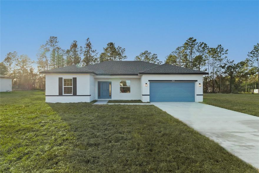 10 years warranty, moving ready. Oversize lot 0.24 acre. Single-story, modern, and move-in ready home located at 1767 SW 166th St, Ocala, FL 34473.
Beautiful, move-in-ready home at 1767 SW 166th St. Features an open floor plan, modern kitchen, spacious living areas, and a large backyard.
