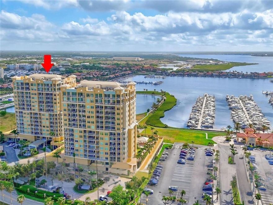 Experience refined WATERVIEW living in this exceptional 12th-floor residence at Bel Mare. Unit 1203 offers nearly 3,000 square feet of beautifully updated space with uninterrupted views of the Manatee River, Riviera Dunes Marina, Anna Maria Island, and out to the Gulf of Mexico. To the north, you can clearly see the Sunshine Skyway Bridge, beautifully illuminated in the evening. The sunsets are truly breathtaking, and thanks to the community’s waterfront lighting, you can enjoy 24/7 views of the river day and night.

Inside this stunning condominium, the thoughtfully designed layout includes 3 bedrooms, each with a private ensuite bath, plus a den/office and a powder room—offering both comfort and versatility. Walls of floor-to-ceiling impact glass fill the home with natural light, highlighting soaring ceilings, open living and dining areas, and seamless indoor-outdoor flow to the expansive balcony, perfect for morning coffee or evening sunsets.

The chef’s kitchen is both elegant and functional, featuring new quartz countertops, stainless steel appliances, and abundant cabinetry. The home has been enhanced with high-end luxury vinyl plank flooring, brand new carpet in the bedrooms, and tasteful upgrades throughout, making it completely move-in ready.

The primary suite serves as a private retreat with sweeping river views, dual walk-in closets, and a spa-inspired bath complete with a soaking tub and walk-in shower.

Bel Mare is a gated, resort-style community where every day feels like a getaway. Residents enjoy four pools, a fitness center, pickleball courts, a theater, social rooms, guest suites, a nature trail, and access to the Riviera Dunes Beach Club. Climate-controlled storage and covered parking add convenience, while the marina and waterfront dining are just steps away. With downtown Bradenton, Sarasota, Tampa, and pristine Gulf beaches nearby, the location is truly unmatched.

Building has been certified to be 100% SIRS compliant, meeting Florida’s Structural Integrity Reserve Study requirements for structural state-mandated compliance.

Don’t miss the chance to make this spectacular home your own—you’ll want to see it in person to truly appreciate it.