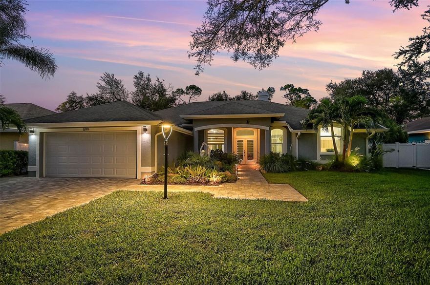 **EXQUISITELY UPDATED, TURNKEY FURNISHED, POOL HOME** in Popular BAY OAKS ESTATES.  This Stunning Residence is MOVE-IN READY (just Bring Your Suitcase!) and features a LIGHT and BRIGHT, OPEN FLOORPLAN including 3 BEDS plus STUDY/DEN and 2 FULL BATHS.  The Gourmet Kitchen boasts a modern, European design with premium appliance package and counter sitting area while the primary bedroom suite offers an expansive, private retreat complete with walk-in closets, dual vanities, Jacuzzi tub, custom-tiled shower, Italian smart toilet-bidet, etc.  A complete List of Recent Upgrades is attached and available upon request and includes but is not limited to NEW Kitchen & Baths, Interior and Exterior Paint, whole home LED lighting and smart fans, built-in Sound System, Flooring (tile, luxury vinyl, carpet), Washer & Dryer, water filtration, exterior LED lighting, pavered driveway, Irrigation system, privacy fence, storage shed and So Much MORE!  Relish in the utmost Florida lifestyle with a Saltwater Pool in a large, screened lanai with covered seating area while overlooking the serene and private landscape.  Enjoy peace of mind with NEW HURRICANE IMPACT WINDOWS and DOORS, MASONRY Wall Construction, and a structure situated in Flood Zone “X”. LOW HOA. Ideally Located close to Area Beaches including #1-Rated SIESTA BEACH, the Popular LEGACY BIKE TRAIL, #1-Rated PINE VIEW SCHOOL, Shopping, Downtown Sarasota and Venice cultural venues, and all that Florida’s Gulf Coast Living has to offer. **PLEASE ENJOY VIEWING THE 3D VIRTUAL TOUR**