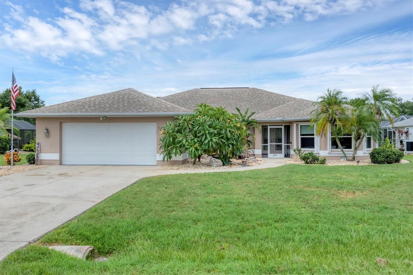 Stylish Comfort in Deep Creek!
Spacious and inviting, this 4-bedroom, 2-bath pool home is located in the desirable deed-restricted community of Deep Creek, offering a low HOA and a fantastic lifestyle. The sparkling pool—recently resurfaced with new tile—is paired with a soothing hot tub for year-round enjoyment. In 2024, a new water heater, pool pump, and pool heater were added for extra comfort and efficiency.
Inside, the updated kitchen features granite countertops, tile flooring, and brand-new appliances, while two bedrooms are equipped with Murphy bed ensembles for versatile living space. Recent upgrades also include a new roof (2022), A/C (2021), new windows (2021), and luxury vinyl flooring in the bedrooms.
Additional highlights include hurricane shutters, a pool bath with direct pool/lanai access, and a pool table that stays with the home. Enjoy a built-in surround sound system with Bose speakers in the living room, lanai, and primary bedroom—perfect for entertaining or relaxing. This property qualifies for USDA financing, meaning you can get 100% financing.