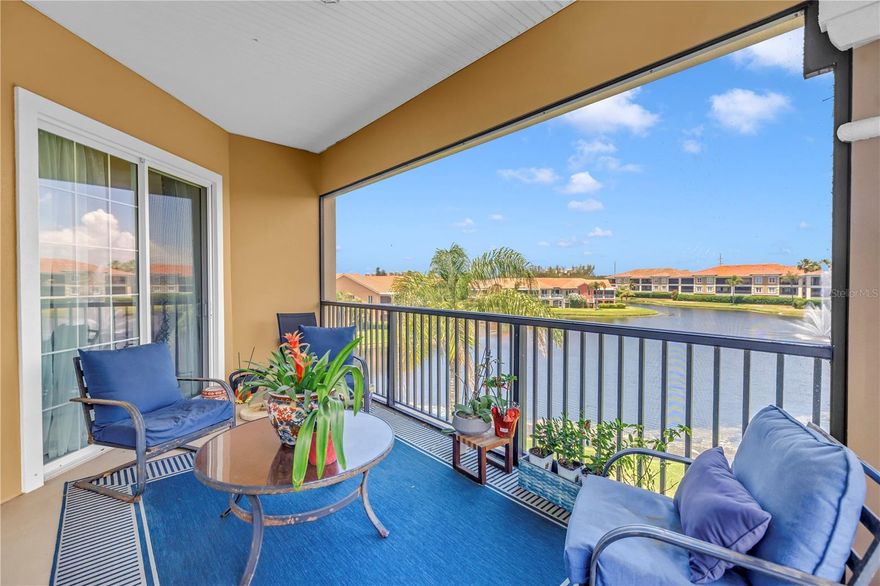 Welcome to this beautifully appointed three-bedroom, two-and-a-half-bath top-floor end-unit condo located in a gated community, offering stunning water views, soaring high ceilings, and an abundance of natural light throughout. This spacious residence features the convenience of a private elevator directly to the unit, along with two dedicated parking spaces. Inside, you’ll find an open and inviting floor plan enhanced by granite countertops, stainless steel appliances, tile floors, walk-in closets, recessed lighting, and expansive windows that create a bright and airy atmosphere. Enjoy peaceful views of the surrounding greenspace and water from the comfort of your home. Residents also enjoy resort-style amenities including a pool, hot tub, exercise facility, and clubhouse with a large entertainment area, perfect for relaxing or gathering with friends and family.
