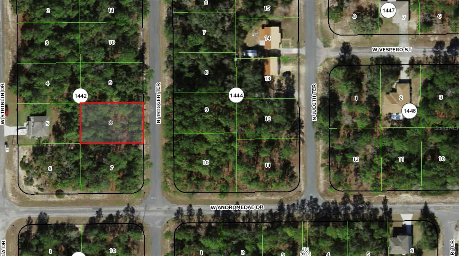 Exceptional Buildable Lot in Citrus Springs! Nestled in the welcoming Citrus Springs community, this 0.23-acre flat lot offers a rare opportunity to build your custom home. Positioned on a paved road, and free from HOA fees, this wooded parcel is ready for your design. With public water available, septic required, and ultra-low taxes development is both practical and affordable.