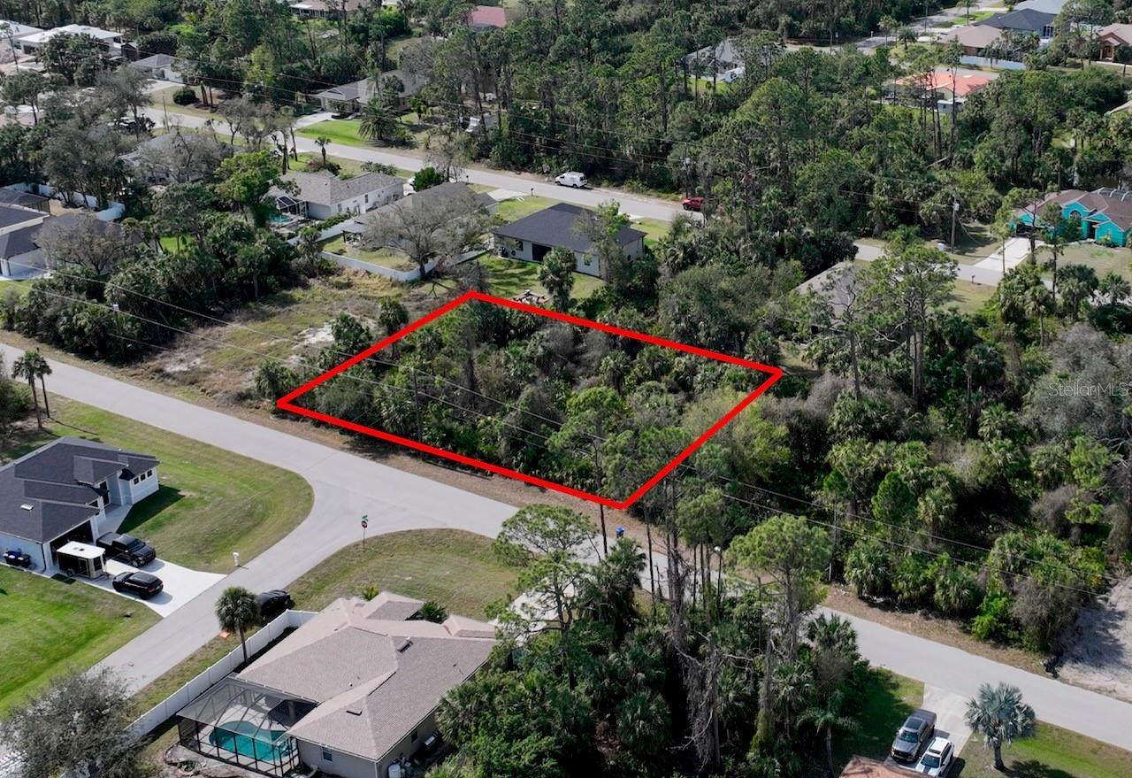Discover an exceptional opportunity on Marcella Terrace in North Port, FL 34286. This expansive 0.46-acre double lot offers limitless potential. Build two single-family homes or craft one magnificent residence with plenty of space to enjoy outdoor living and future expansion. Zoned R1 for single family homes. High and dry - no flood insurance! Residents will appreciate the area's superb connectivity and convenience. Enjoy quick access to major highways like I-75—a vital north-south corridor linking Tampa to Naples—and US-41, which runs directly through the region. For air travel, Sarasota-Bradenton International Airport is only a short drive away, connecting you to domestic and international destinations. Families and professionals alike will value the proximity to top-rated schools such as North Port High School and a range of elementary and middle schools. Health care needs are well-catered for with nearby facilities like North Port Medical Center and Sarasota Memorial Hospital. When it comes to leisure, the region boasts abundant attractions: immerse yourself in the natural beauty of Warm Mineral Springs, tee off at world-class golf courses, or relax on the pristine Gulf Coast beaches of Venice, Manasota Key, and Englewood. A variety of restaurants, boutique shops, and local tourist attractions further enrich the quality of life in this thriving community. With ample room for creative development, this double lot is an ideal investment for builders, families, or anyone looking to design their dream home. Don’t miss your chance to secure this rare gem in North Port—contact us today for more details! Well and septic required. Lot lines approximate.