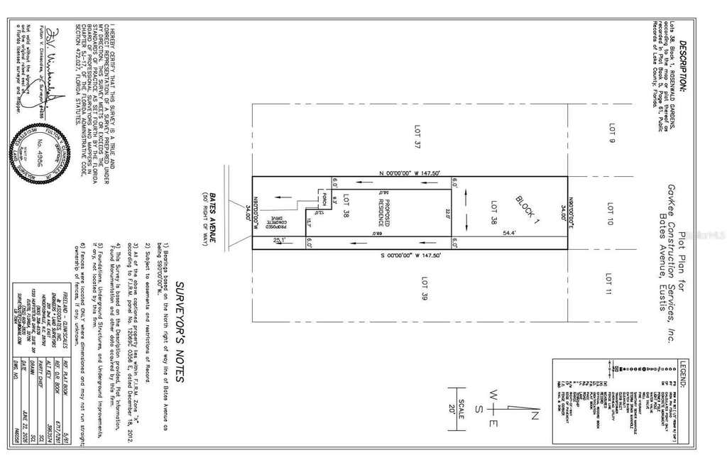 Photo of Bates Avenue, Eustis, FL 32726 (MLS # G5115762)