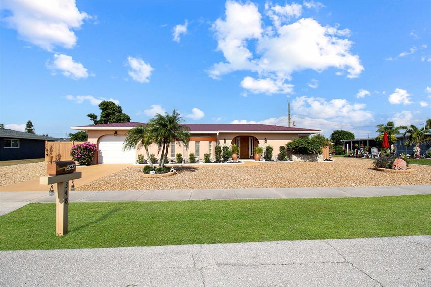 Welcome to Serene Oasis! This charming 3-bedroom, 2.5-bathroom home located in the heart of Port Charlotte, Florida. Nestled in a tranquil neighborhood, this residence offers a perfect blend of comfort, style, and leisure, providing an ideal setting for a relaxed and enjoyable lifestyle.

As you enter, you'll be greeted by an inviting living space, bathed in natural light streaming through the windows, creating a warm and airy ambiance. The open floor plan seamlessly connects the living area to the well-appointed kitchen, making it a central hub for family gatherings and entertaining loved ones.

One of the standout features of this residence is the private pool, beckoning you to indulge in leisure and recreation right in the comfort of your backyard. Surrounded by lush landscaping, the pool area offers a serene oasis for sunbathing, refreshing swims, and outdoor entertaining. Whether you're hosting a poolside barbecue or simply unwinding after a long day, this outdoor space is destined to become your personal retreat.

The kitchen features modern appliances, ample counter space, and sleek cabinetry, offering both functionality and style. Whether you're preparing a casual meal or entertaining family, this kitchen is well-equipped to meet all your culinary needs.

The three well-proportioned bedrooms provide comfortable retreats for relaxation and rest. The primary bedroom boasts its own private bathroom with a walk-in shower, creating a serene sanctuary within the home. The second bedroom is perfect for kids! There is a bunk bed, a TV and plenty of space to unwind after a day by the pool. The second bathroom has an updated vanity, with a shower/tub combo. The third bedroom offers the perfect space for you to relax and gives a coastal vibe! The half bathroom is located by the door leading out to the backyard. 

Situated in Port Charlotte, this home provides convenient access to local amenities, parks, and the picturesque shores of Southwest Florida. Enjoy the proximity to beautiful beaches and embrace the laid-back lifestyle that Port Charlotte has to offer.

House Rule: No smoking. No burning candles inside of lodging. No parties. No Pets.

Pool heating is optional, for an additional non-refundable fee of $25 per day + taxes to be paid directly to the management company after the reservation is confirmed.  Pool heat request made after guest arrival will incur an additional $45 trip charge.

**Taxes and fees not included.