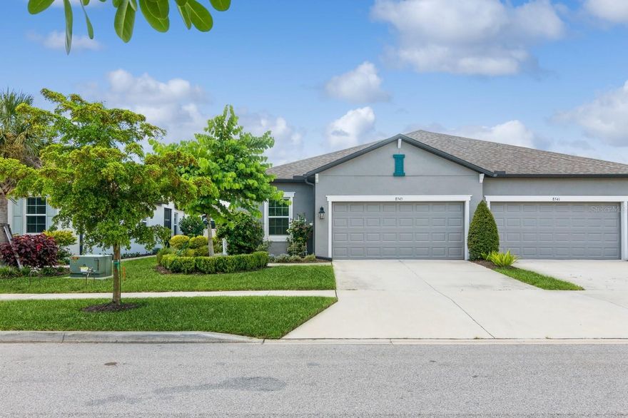 Welcome home to this sought-after newer community with low HOA and no CDD fees! This charming 3-bedroom 2-bathroom villa home offers 1,619 square feet of living space. Freshly painted, this move-in ready home is a perfect clean slate for the new owner's convenience. No need to worry about the roof and exterior painting as its included in the HOA fee.
Step inside to discover an inviting open-concept layout that seamlessly connects the main living with tray ceiling, kitchen, and dining areas, perfect for both entertaining and everyday living. The kitchen boasts built in book shelving, a walk in pantry, huge center island with large stainless sink, high profile faucet, pull out shelving and modern appliances, making it a chef’s delight. Unique chandeliers adorn the living, dining, bedroom and lanai fixtures adding value to the home.
All 3 bedrooms feature beautiful engineered hardwood flooring, providing a warm and elegant touch. The owner’s suite also includes a tray ceiling, spacious organized walk-in closet and a private ensuite bathroom, offering a serene retreat at the end of the day.
Enjoy the Florida lifestyle to the fullest with your private lanai, perfect for morning coffee or evening relaxation. The home also features neatly manicured landscaping, enhancing its curb appeal. 
Located in a friendly community, you'll enjoy amenities designed for fun and relaxation. The community regularly hosts food trucks, adding a unique and enjoyable dining experience. There's also a great picnic, barbecue and pavilion area with lots of space for gatherings, birthday parties, and more. The playground and soccer field, offer plenty of opportunities for outdoor play and there are miles of trails and sidewalks for walking. Large dogs welcome here!
Only a short 20 minute drive to beaches, UTC Mall, dining, golf and more. Also, Sarasota’s premier pickle ball club is a 5 minute drive away! Centrally located to Sarasota, this home has it all! Schedule you’re private showing today!